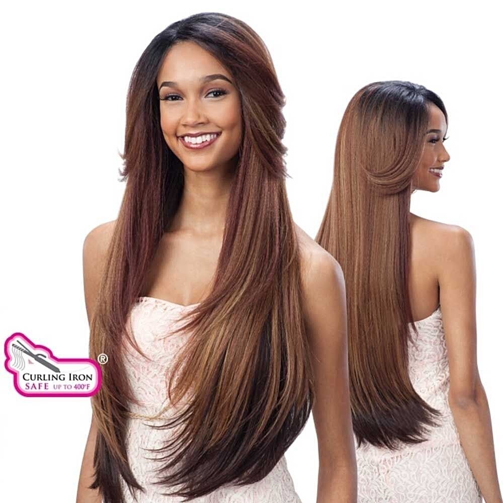 Freetress Equal Synthetic Lace Front Long straight Hair Wig - Believe 31 inches