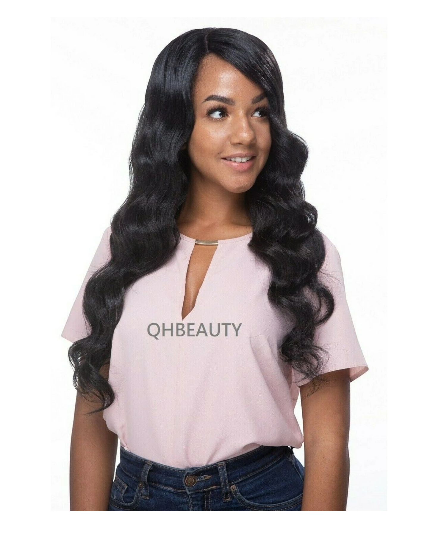 OBSESSION SYNTHETIC INVISIBLE LACE PART SHORT HAIR WIG - BRAZILIAN NATURAL LOOSE