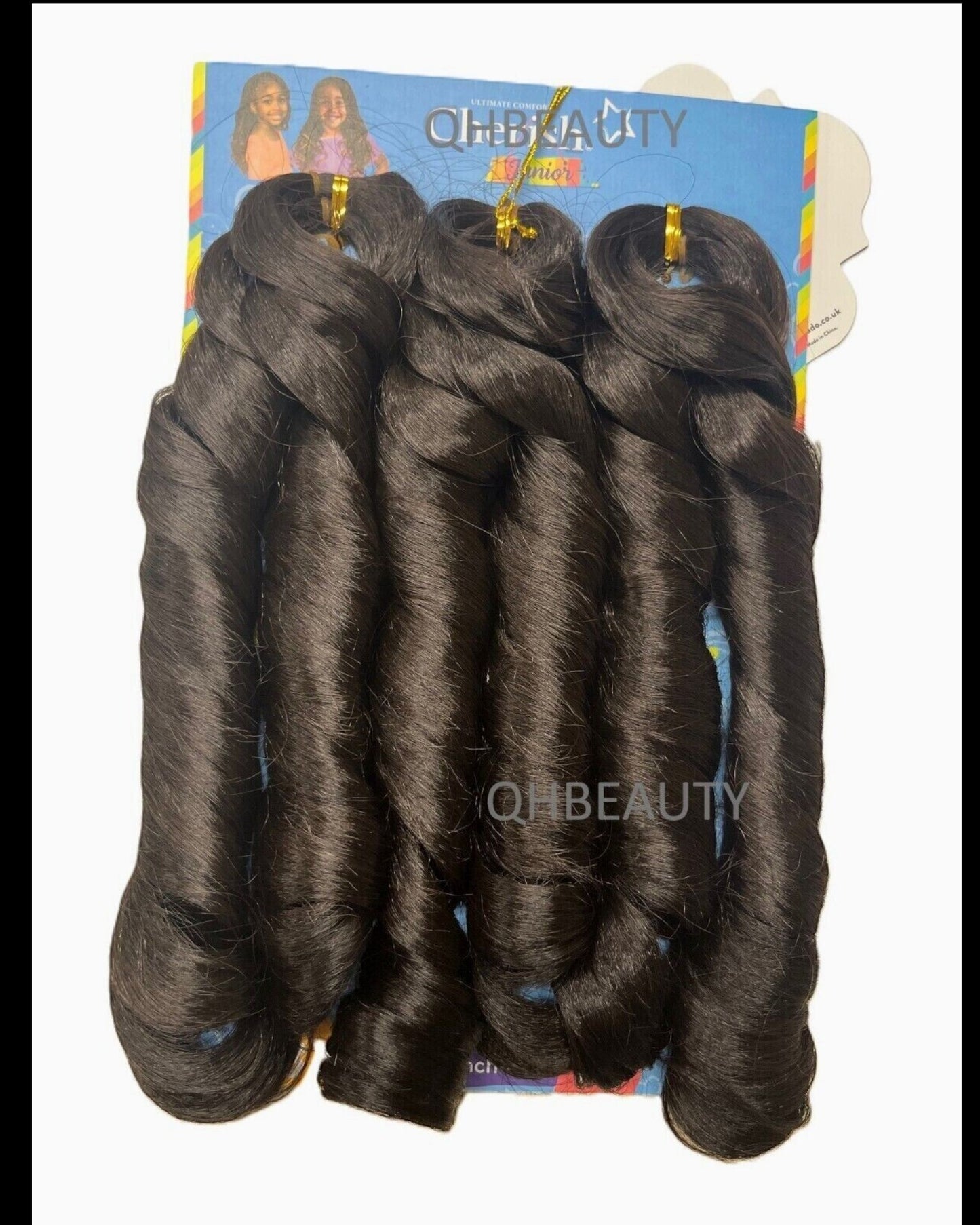 CHERISH SYNTHETIC JUNIOR KIDS CROCHET BRAID HAIR EXTENSION - SPIRAL FRENCH CURL 14 ''