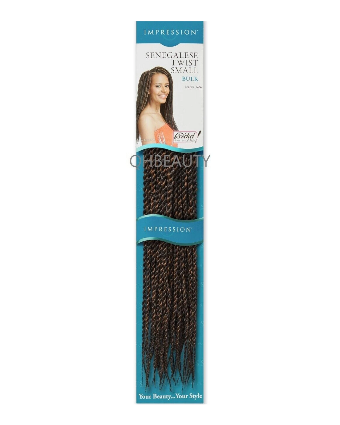 IMPRESSION SYNTHETIC HAIR EXTENSION BRAIDS - SENEGALESE TWIST SMALL BULK