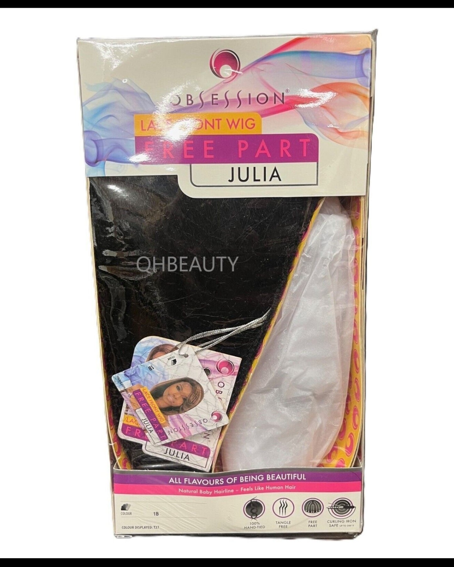 Obsession Synthetic Bob Lace Front Free Part 100% Hand Tied Hair Wig - JULIA