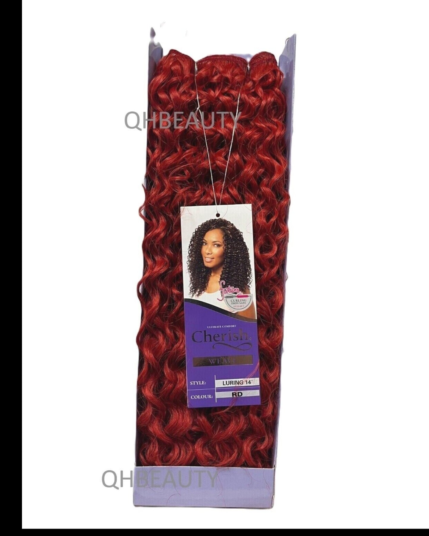 CHERISH SYNTHETIC FUTURA LONG CURLY HAIR EXTENSION WEAVE - LURING 14 INCHES