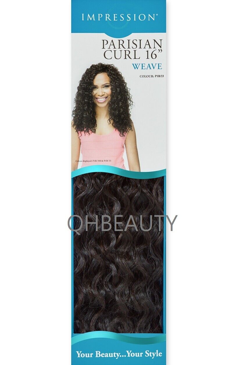 IMPRESSION LONG CURLY SYNTHETIC HAIR EXTENSION WEAVE - PARISIAN CURL 16 INCH