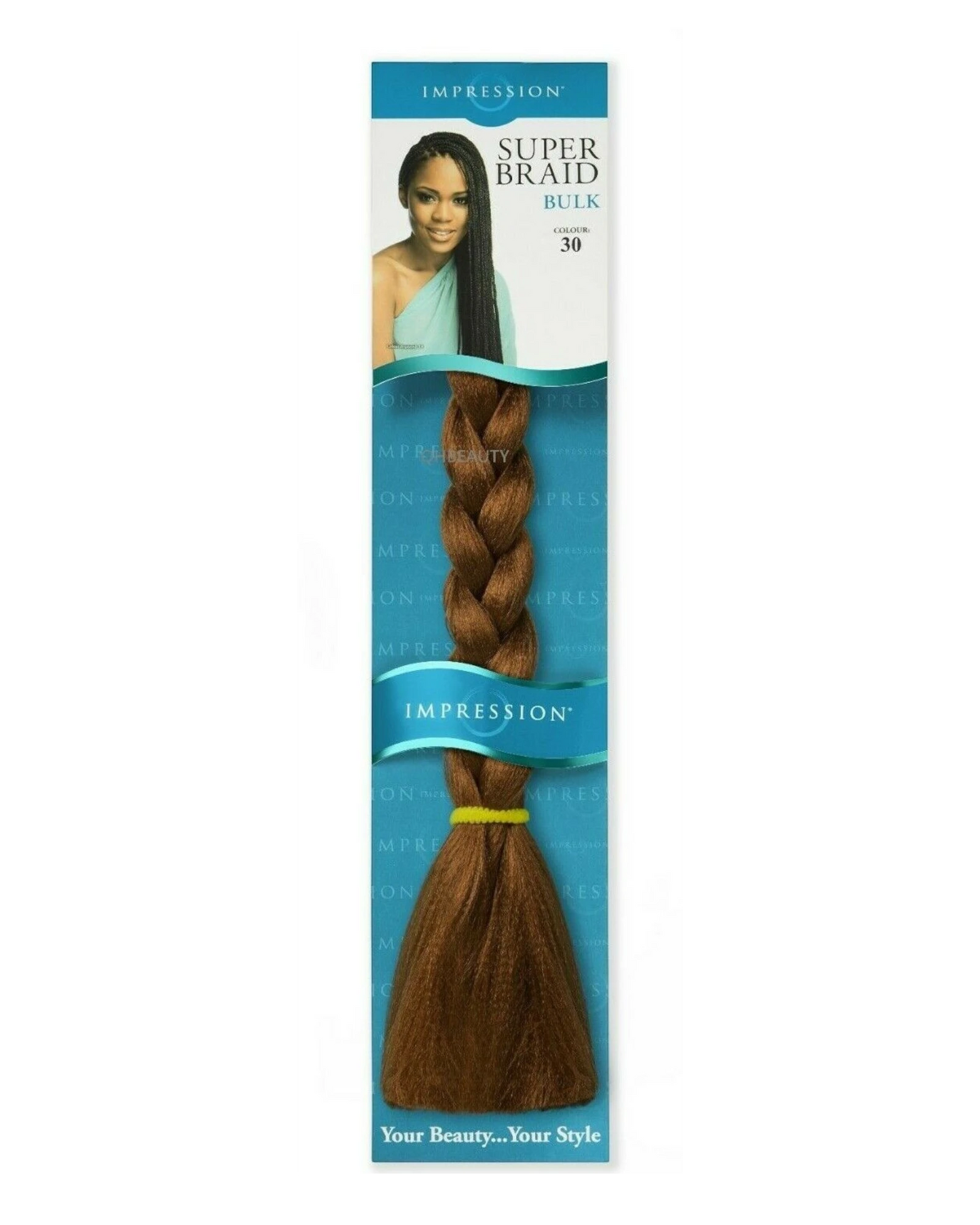 Impression Synthetic Natural Long Ultra Crochet Hair Extensions Super Braid 86"