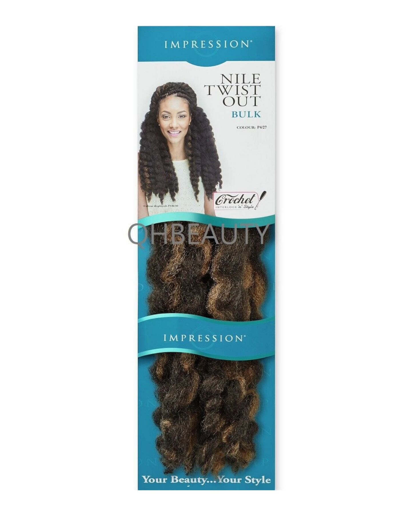 IMPRESSION SYNTHETIC AFRO CUBAN BULK HAIR EXTENSION BRAIDS - NILE TWIST OUT