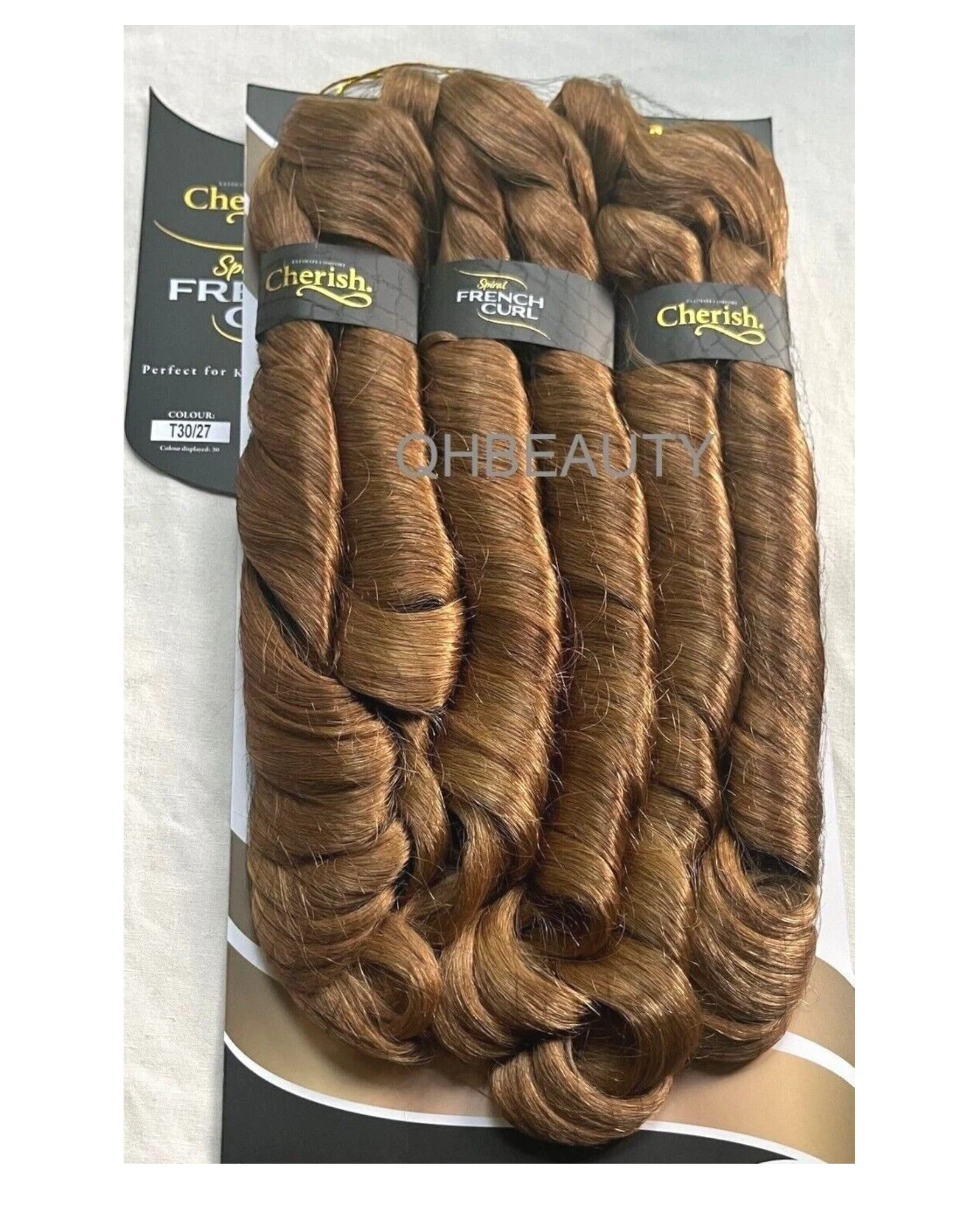 CHERISH SYNTHETIC CURLY HAIR EXTENSION BRAID - 3 x SPIRAL FRENCH CURL 28 INCHES