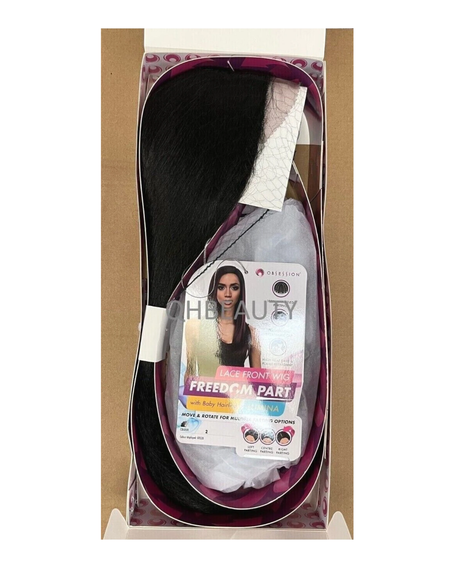 Obsession Synthetic Lace Front Free Part Hand Tied Straight Hair Wig - LUMINA