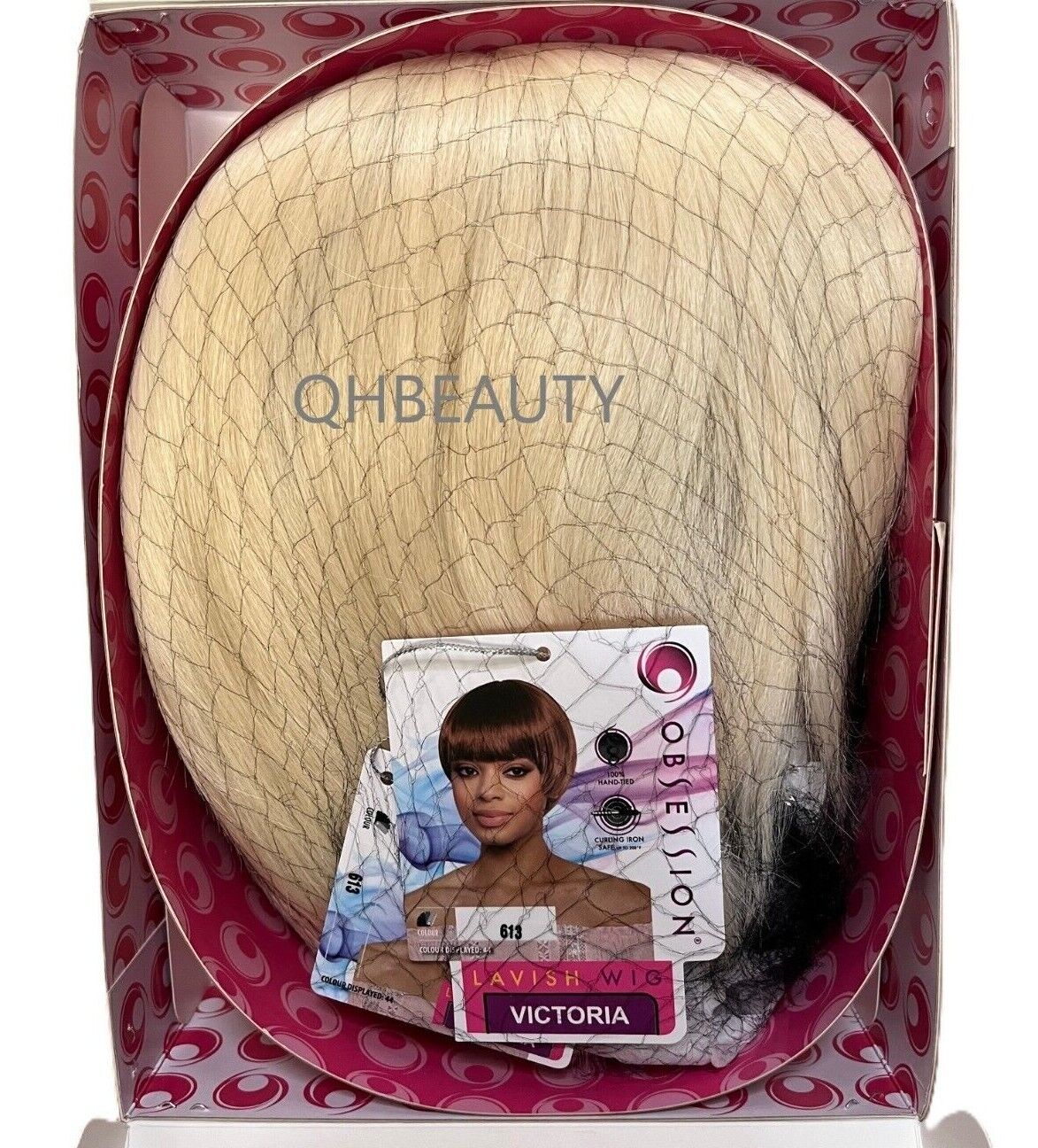 Obsession Synthetic Lavish Straight Bob Bangs 100% Hand Tied Hair Wig  VICTORIA