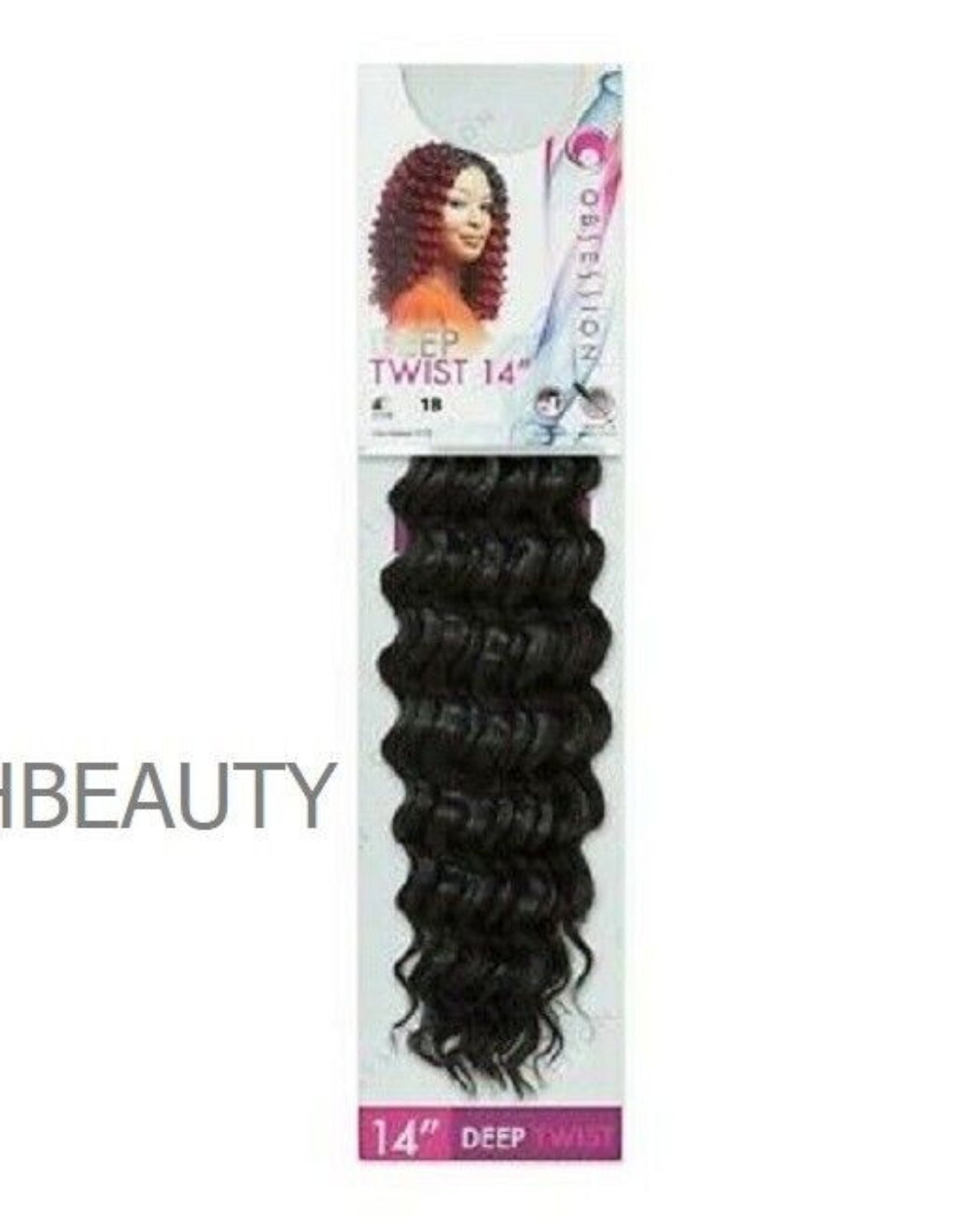 Obsession Synthetic Curly Crochet Braid Hair Extension - Deep Twist 14 inch