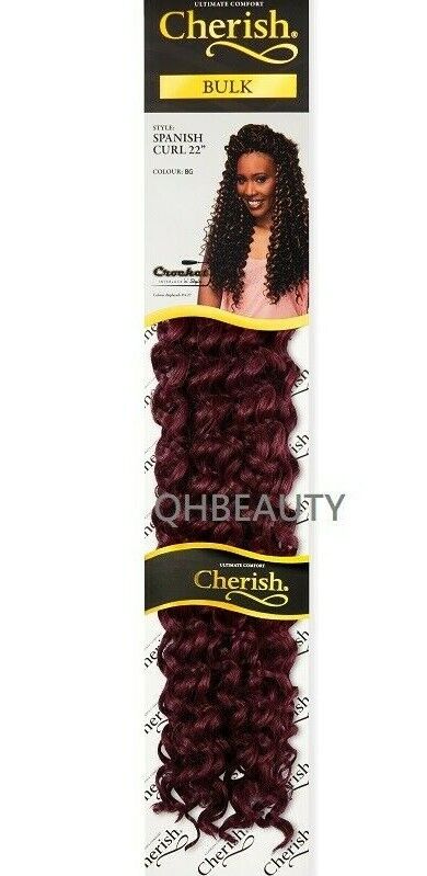 Cherish Bulk Synthetic Long Curly Hair Extension Braid - Spanish Curl 22 Inch