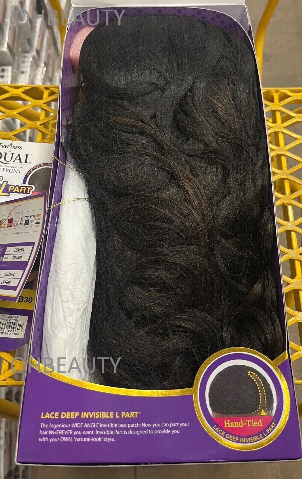 FREETRESS SYNTHETIC EQUAL LACE FRONT DEEP INVISIBLE L PART HAIR WIG - LEANNA