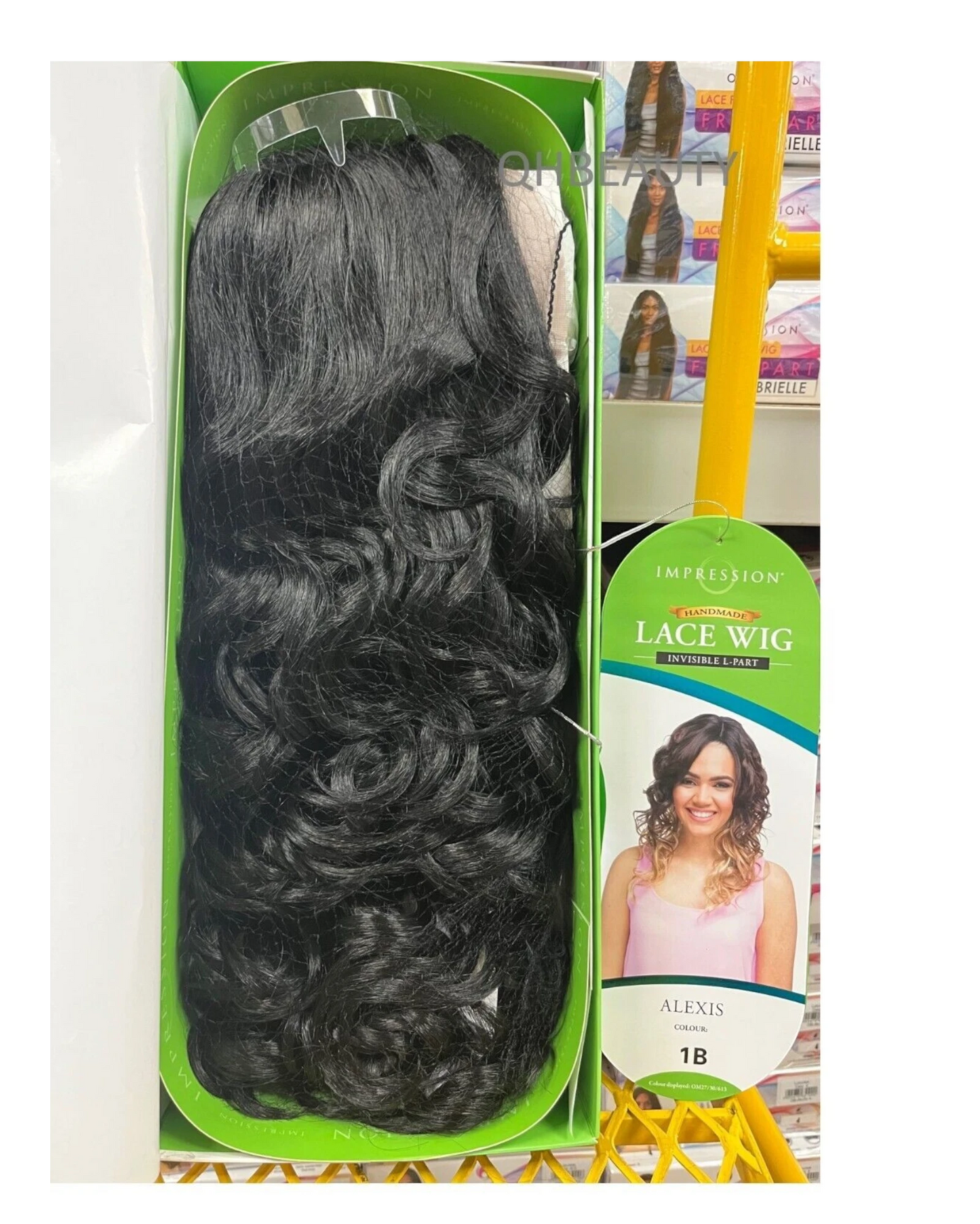 Impression Synthetic Invisible Part Lace Front Long Curly Hair Wig Alexis