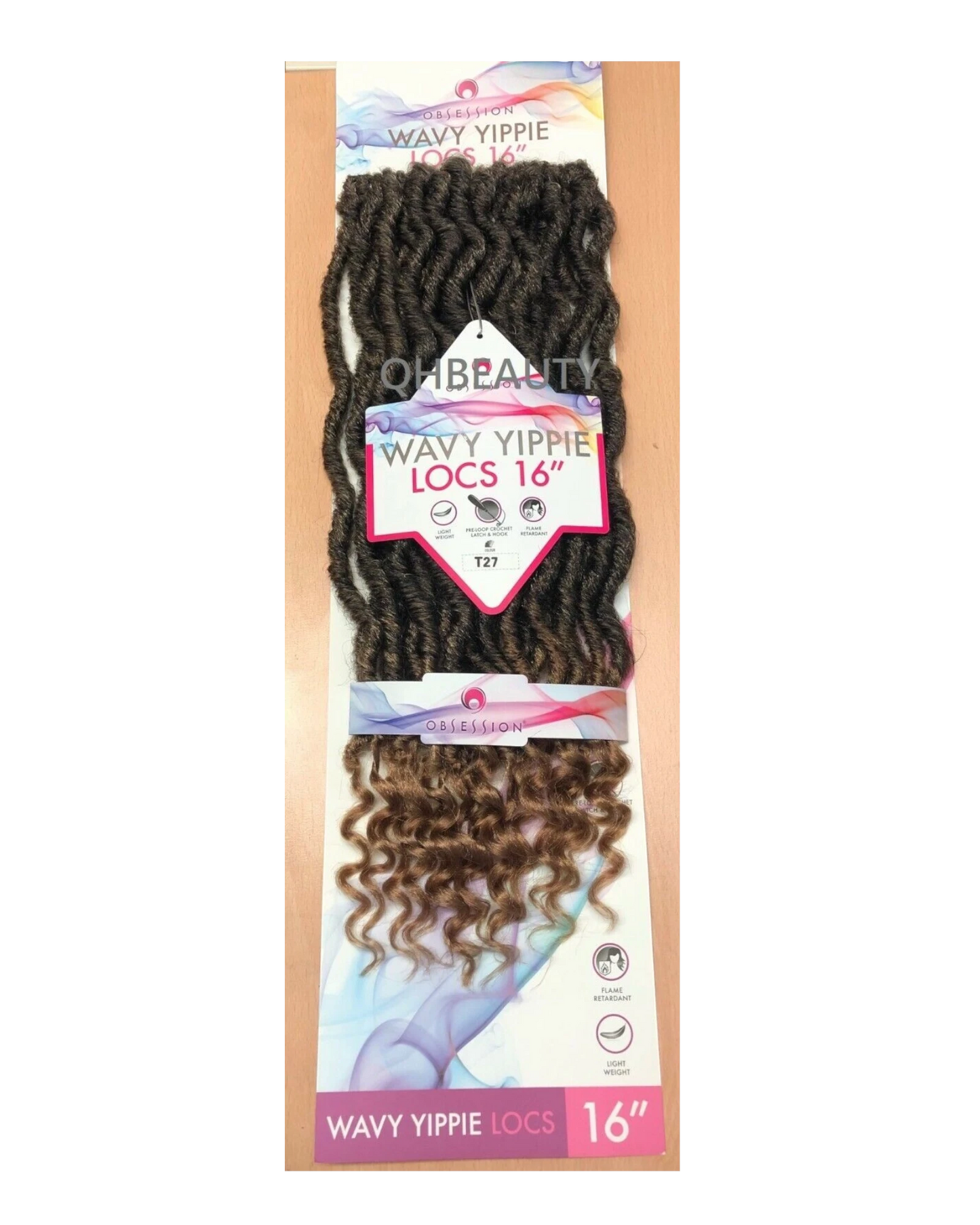 Obsession Synthetic Crochet Braid Hair Extension - Wavy Yippie Locs 16 INCH
