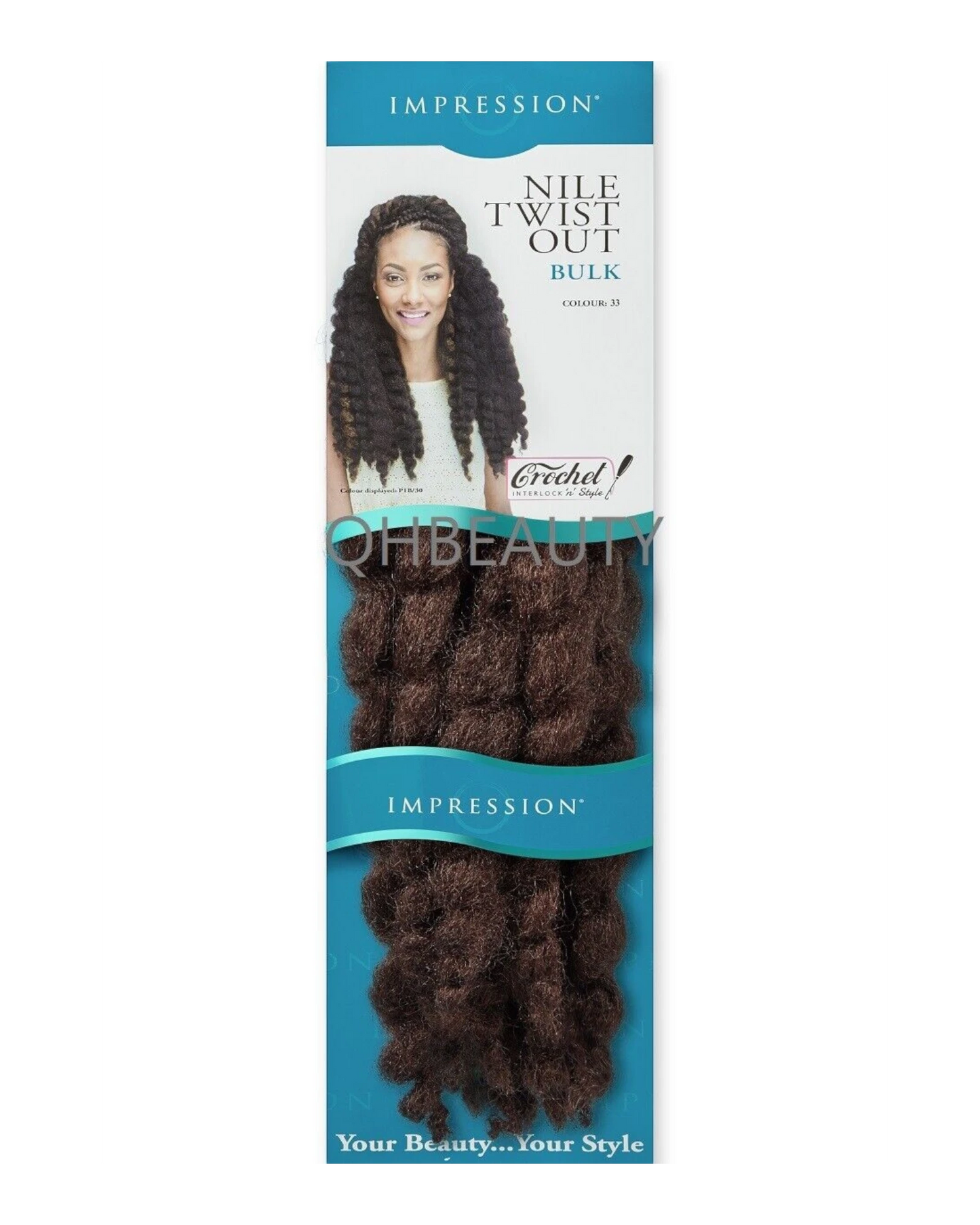 IMPRESSION SYNTHETIC AFRO CUBAN BULK HAIR EXTENSION BRAIDS - NILE TWIST OUT