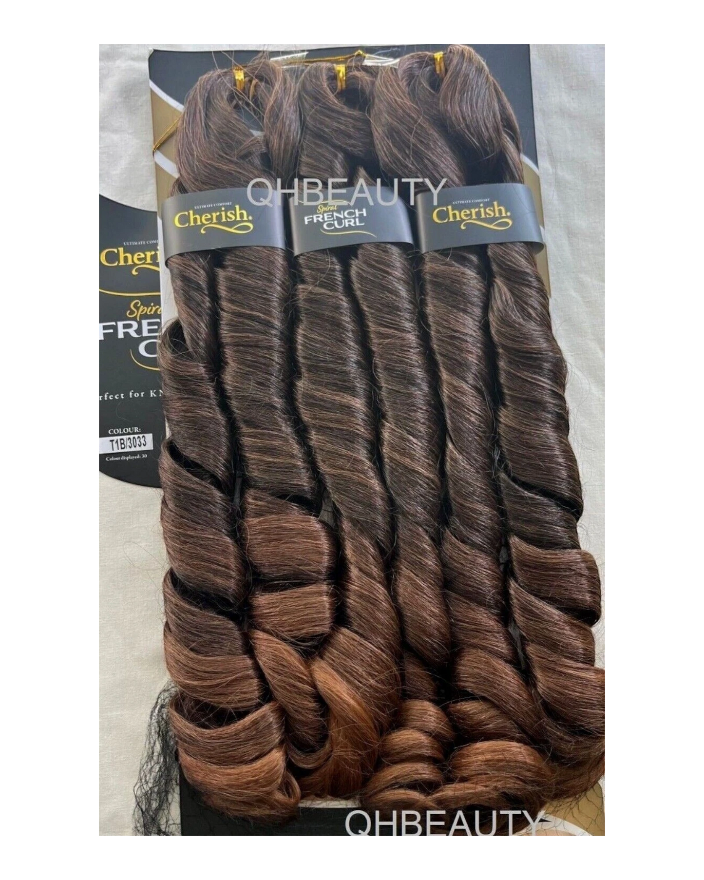 CHERISH SYNTHETIC CURLY HAIR EXTENSION BRAID - 3 x SPIRAL FRENCH CURL 28 INCHES