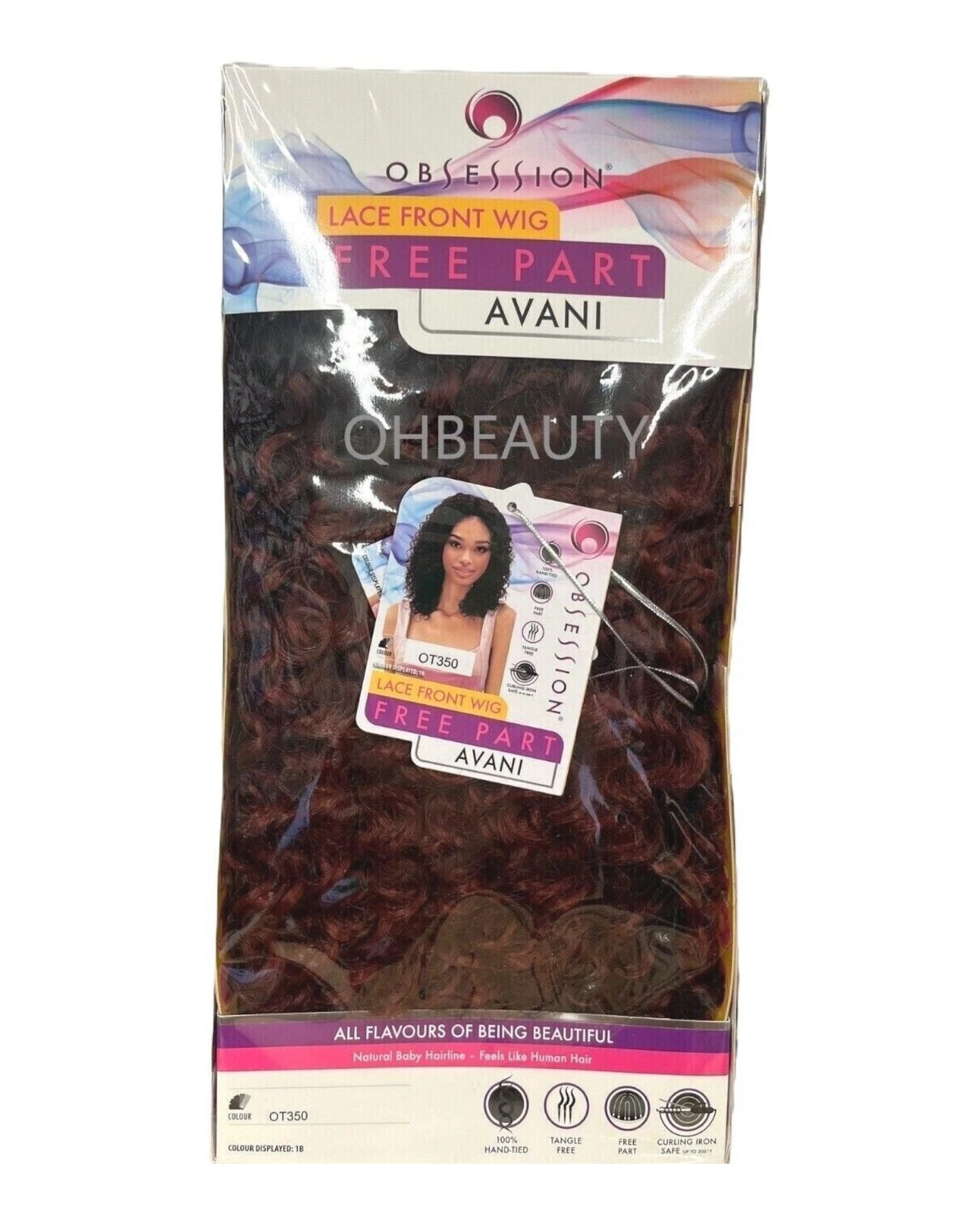 Obsession Synthetic Lace Front Free Part 100% Hand Tied Curly Hair Wig - AVANI