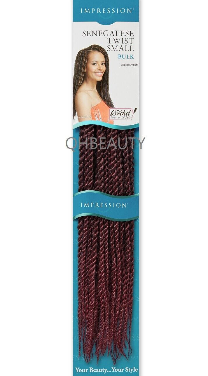 IMPRESSION SYNTHETIC HAIR EXTENSION BRAIDS - SENEGALESE TWIST SMALL BULK