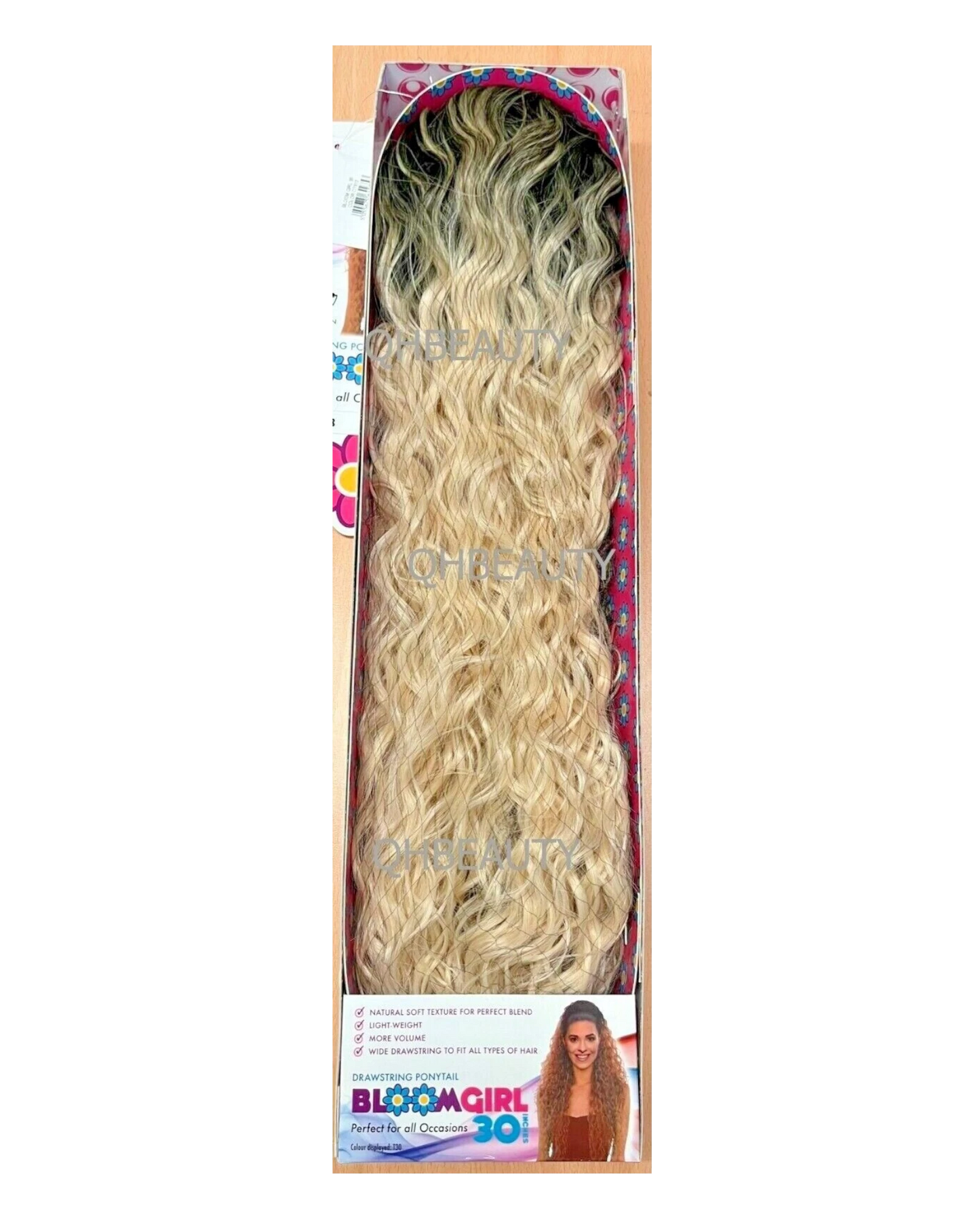OBSESSION SYNTHETIC DRAWSTRING CURLY LONG HAIR PONYTAIL - BLOOM GIRL 20''  30''