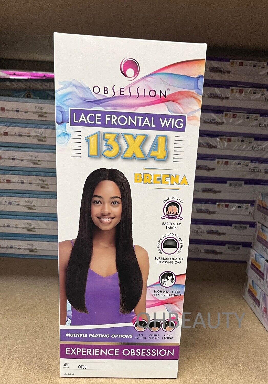 Obsession Synthetic Swiss HD 13x4 Lace Front Free Part Long Hair Wig - BREENA