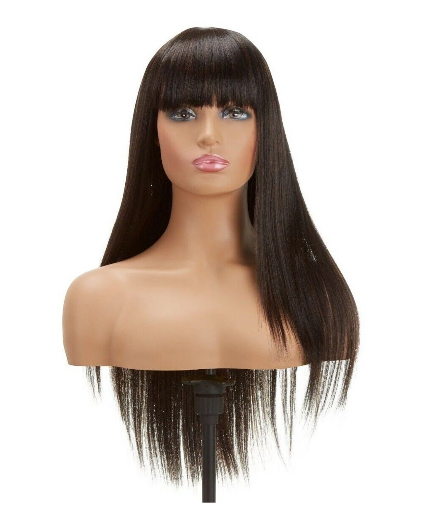 Impression Synthetic Hand Made Long Straight Bangs Hair Wig  Alexandra