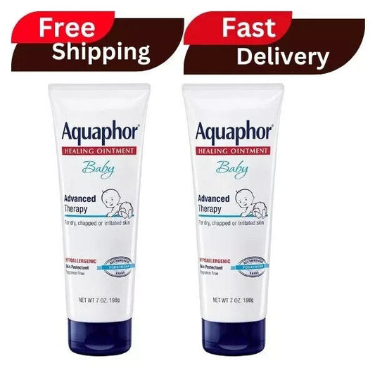 Aquaphor Baby Healing Ointment Advanced Therapy Skin Protectant, 7 Oz ( 2 Pack )