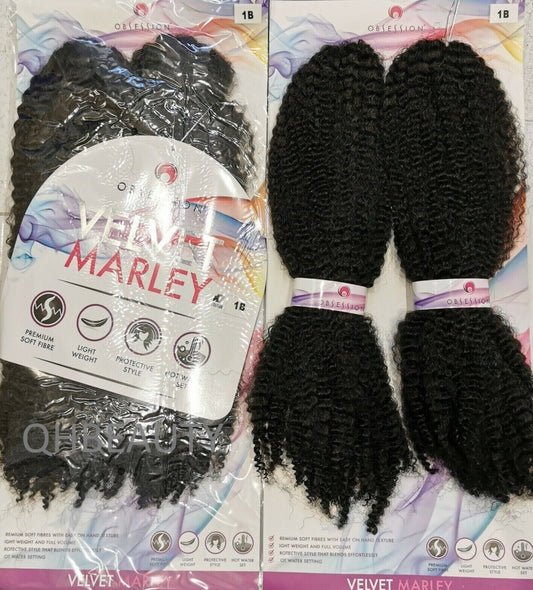 Obsession Synthetic Crochet Afro Cuban Braid Hair Extension - VELVET MARLEY