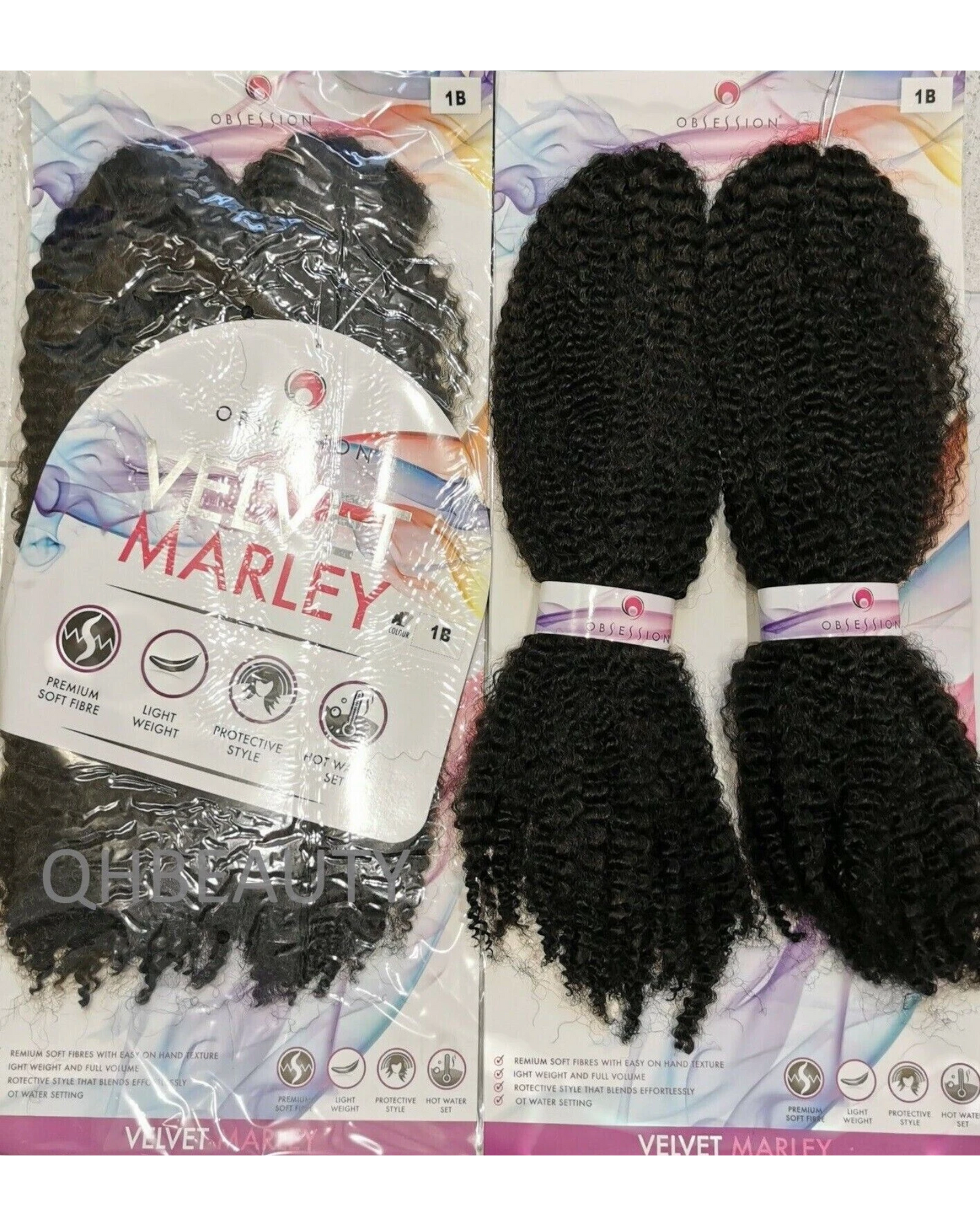 Obsession Synthetic Crochet Afro Cuban Braid Hair Extension - VELVET MARLEY