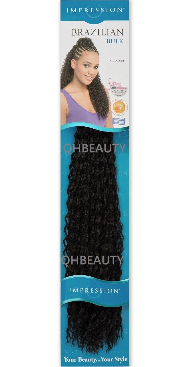 IMPRESSION SYNTHETIC CROCHET LONG HAIR EXTENSION BRAIDS - BRAZILIAN 20 INCH