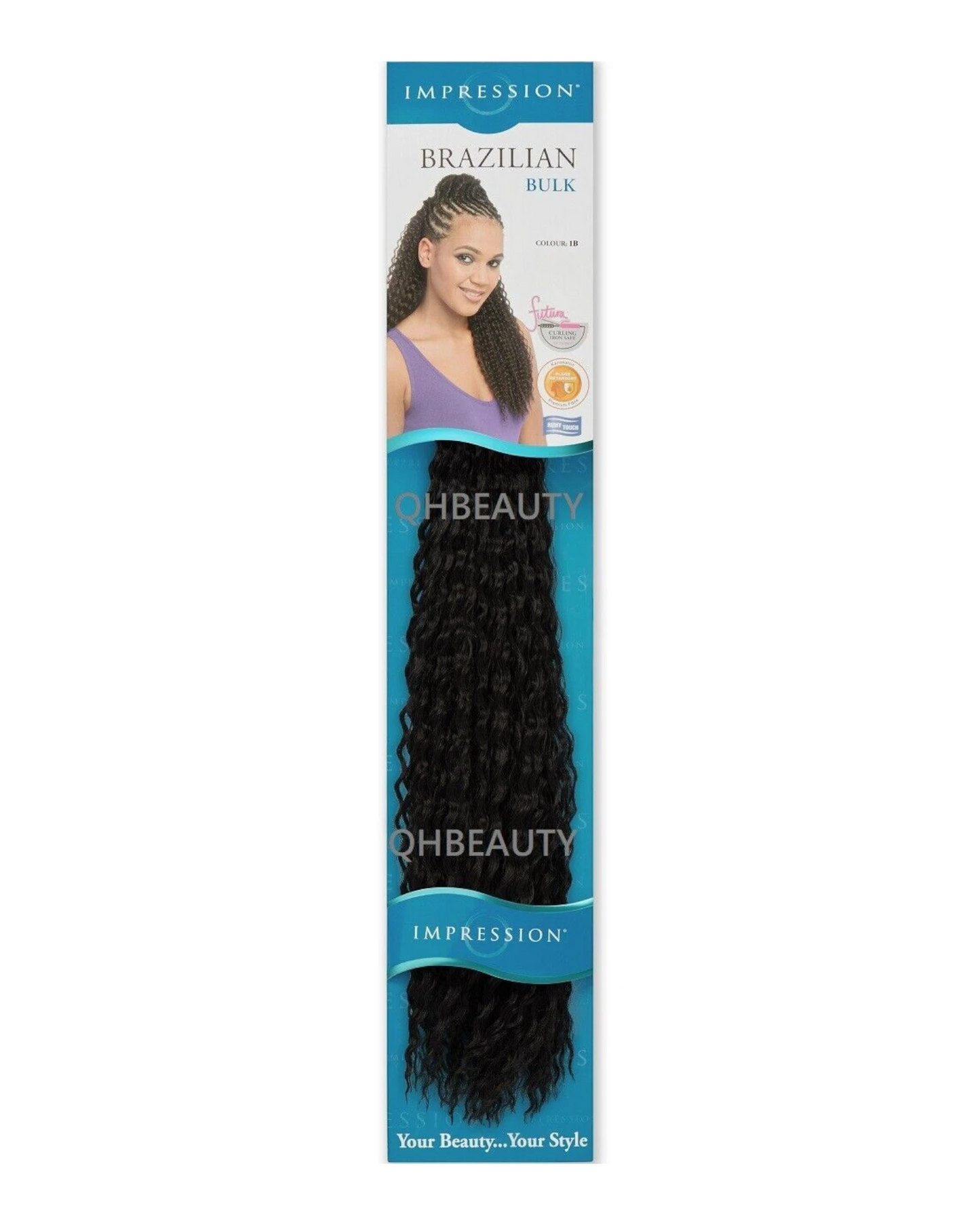 IMPRESSION SYNTHETIC CROCHET LONG HAIR EXTENSION BRAIDS - BRAZILIAN 20 INCH