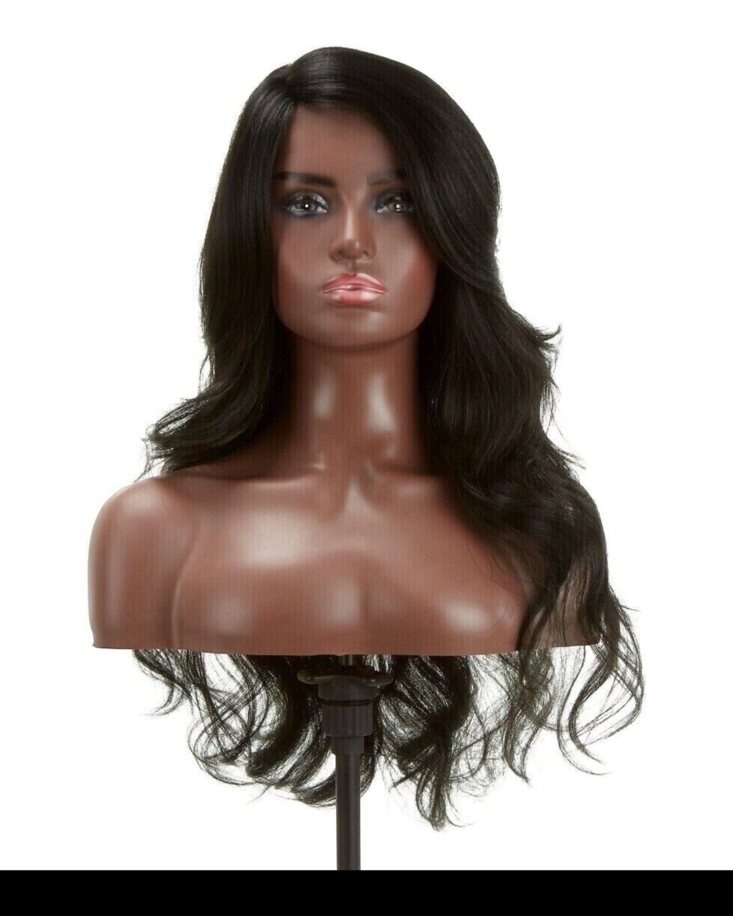 Impression Synthetic Invisible L Part Lace Curly Long Hair Wig - Daisy