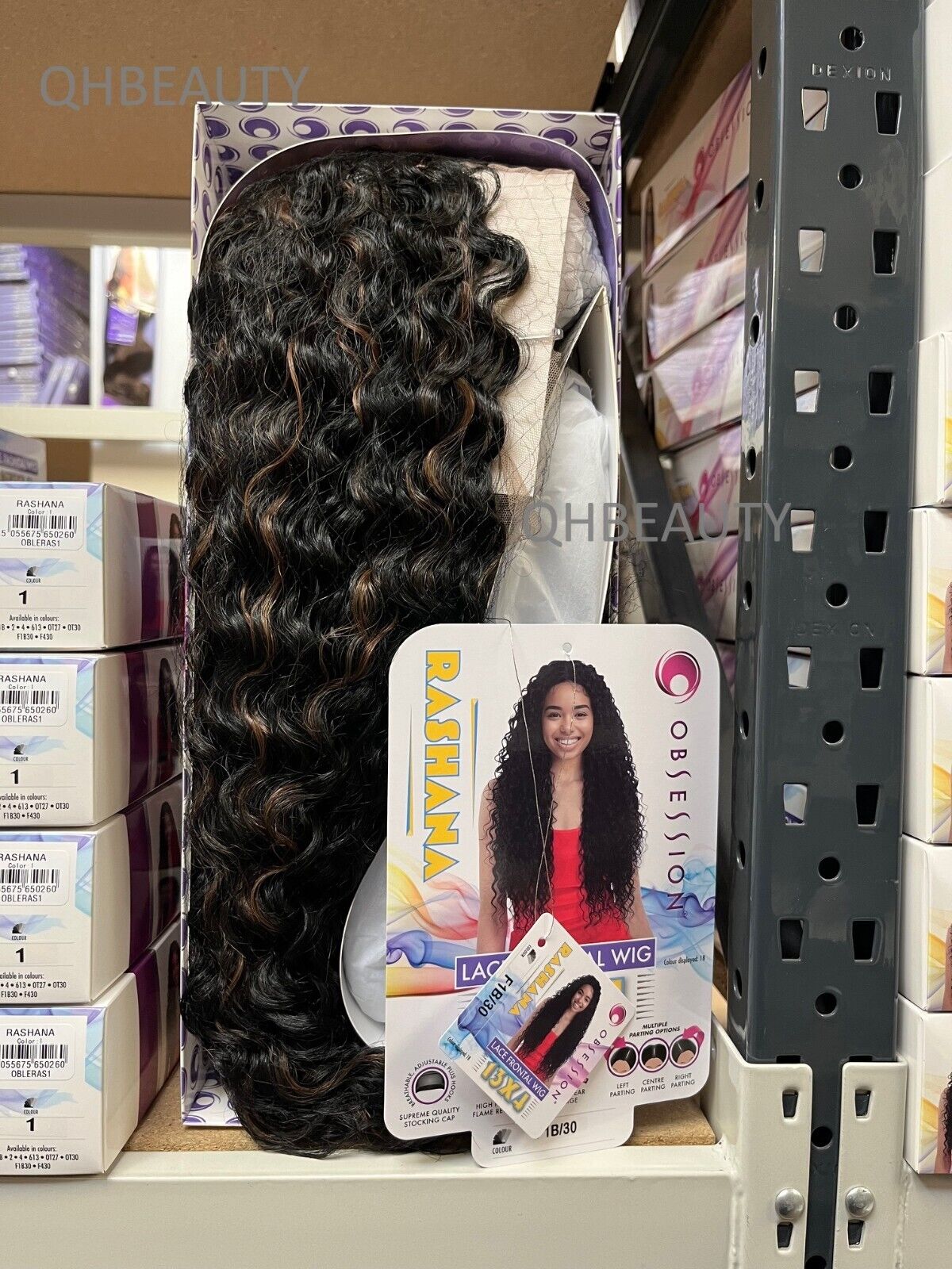 Obsession Synthetic Swiss HD 13x4 Lace Frontal Free Part Curly Hair Wig  RASHANA