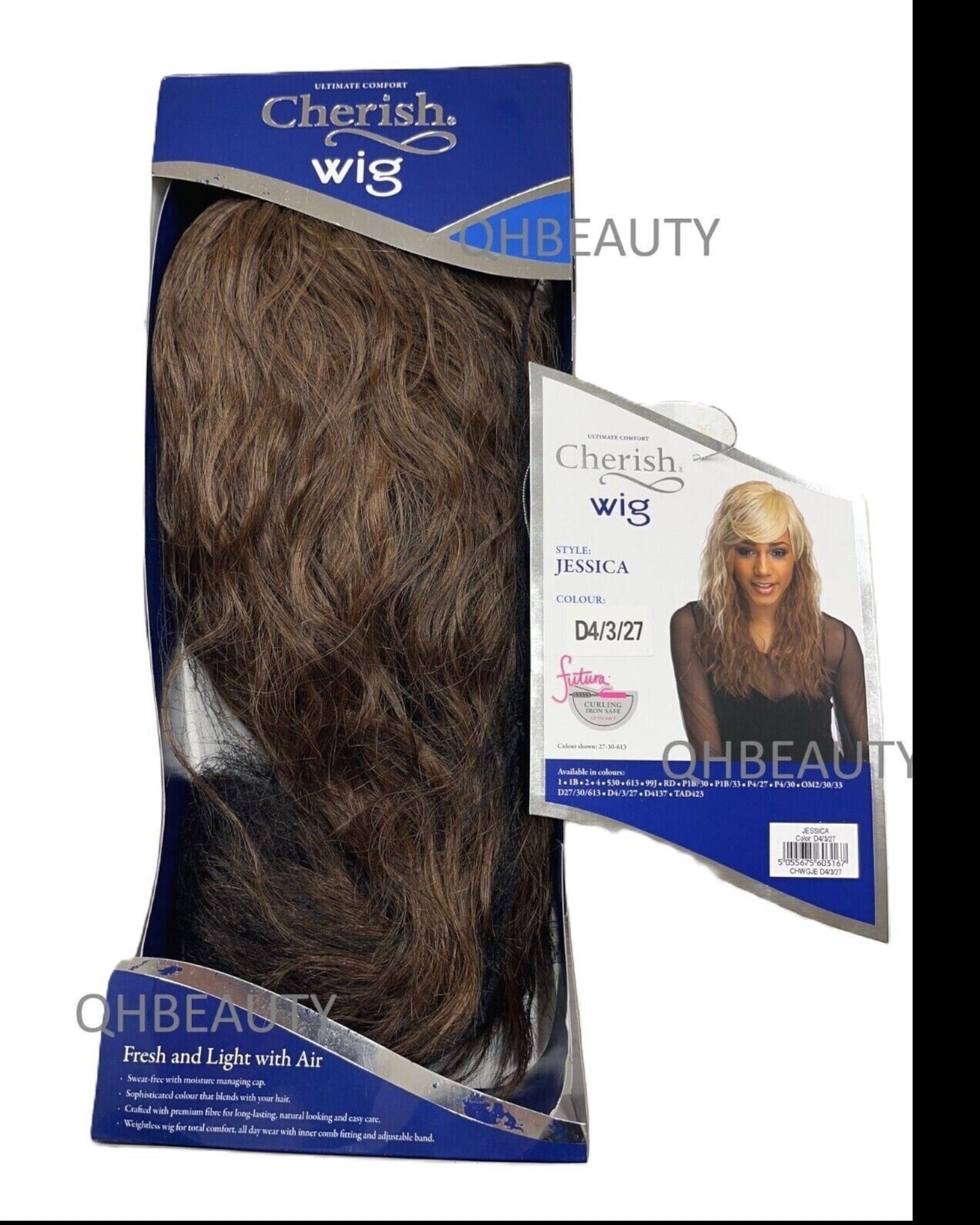 Cherish Synthetic Natural Look Long Wavy Curly Hair Wig - Jessica