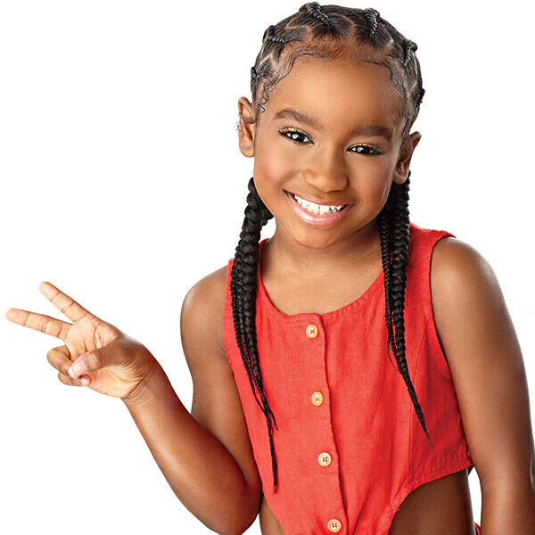 IMPRESSION SYNTHETIC KIDS CROCHET HAIR EXTENSION PRE STRETCHED BRAID 28 /  14 ''