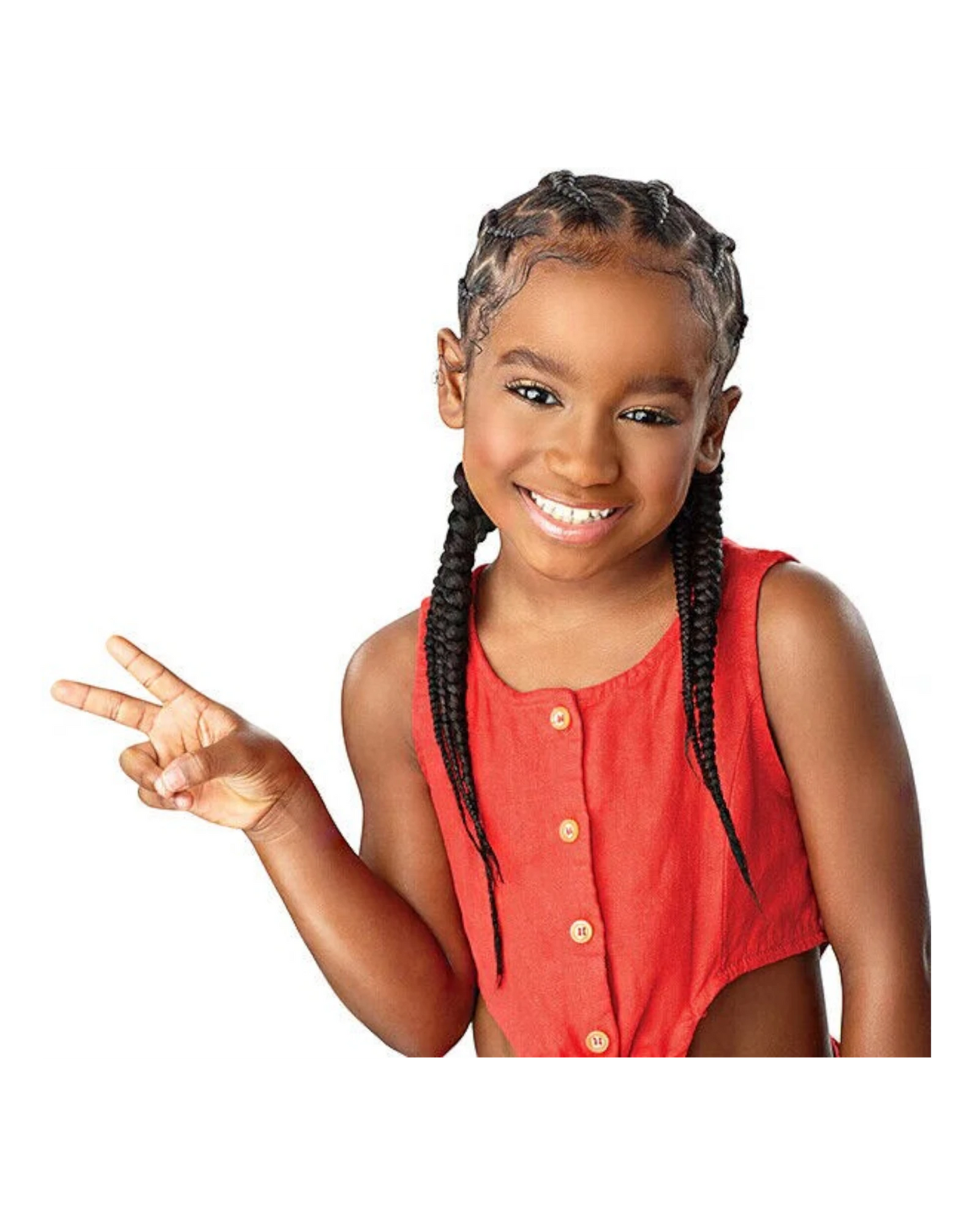 IMPRESSION SYNTHETIC KIDS CROCHET HAIR EXTENSION PRE STRETCHED BRAID 28 /  14 ''