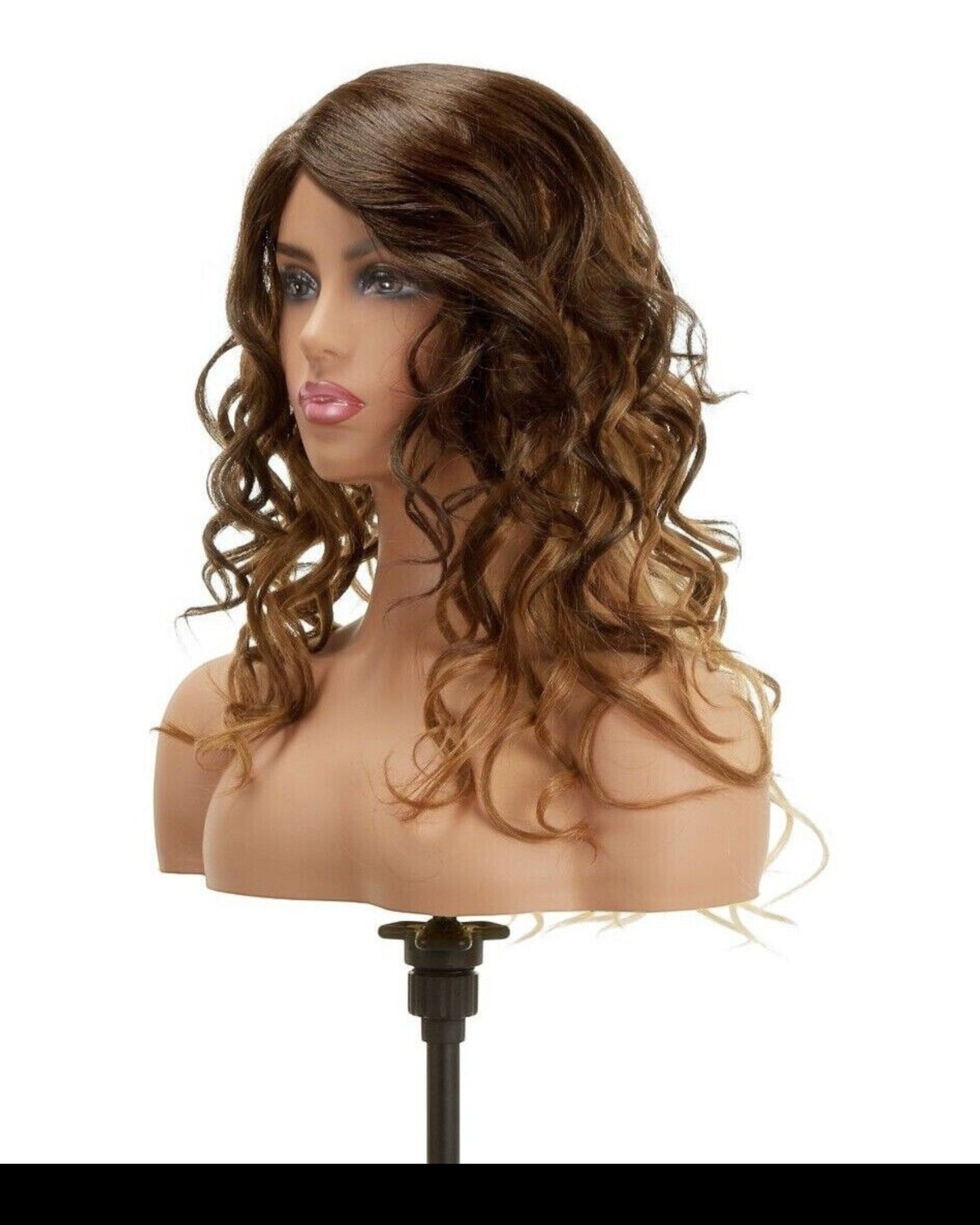 Impression Synthetic Invisible Part Lace Front Long Curly Hair Wig Alexis