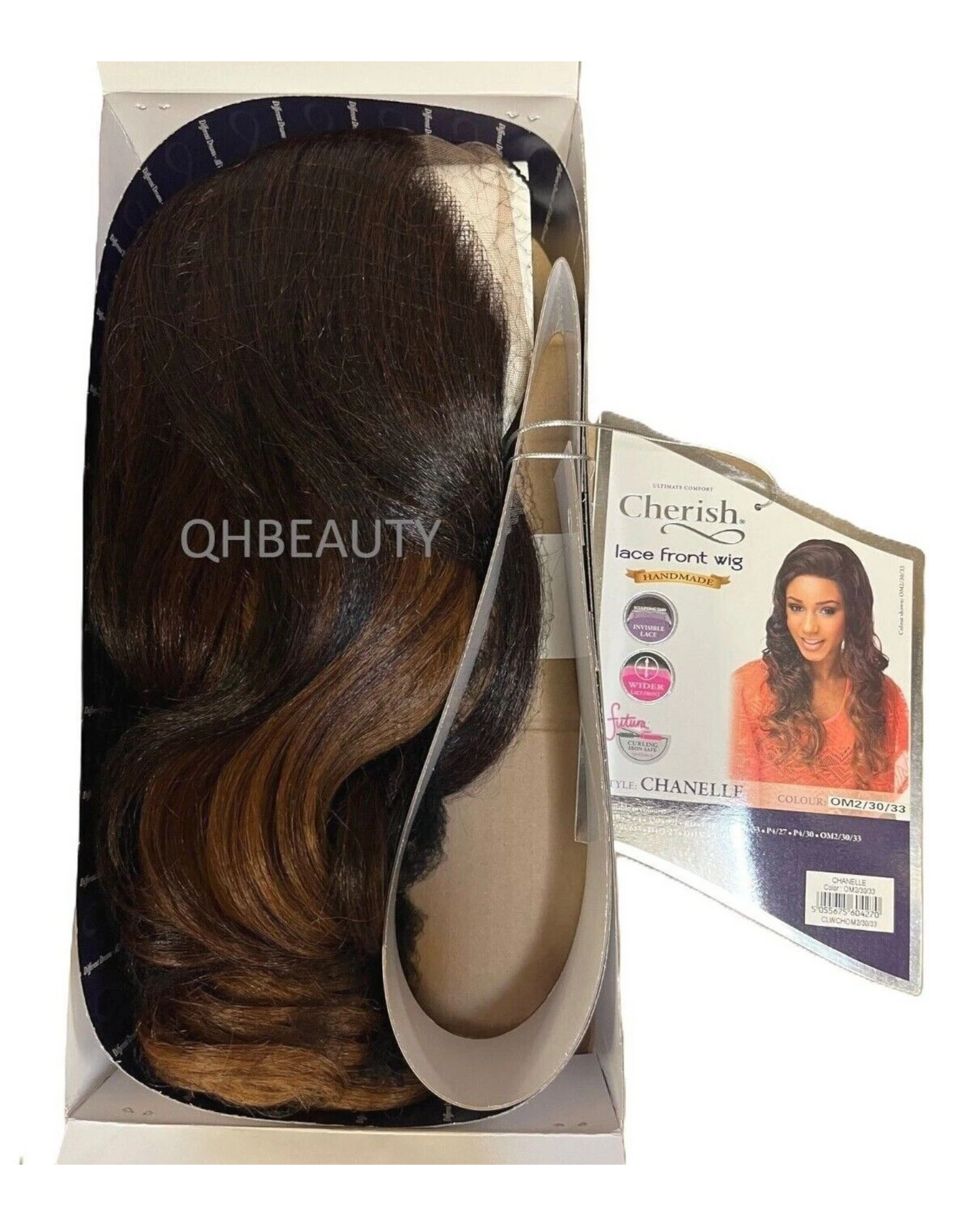 Cherish Synthetic Wider Lace Front Hand Made Long Curly Hair Wig - Chanelle