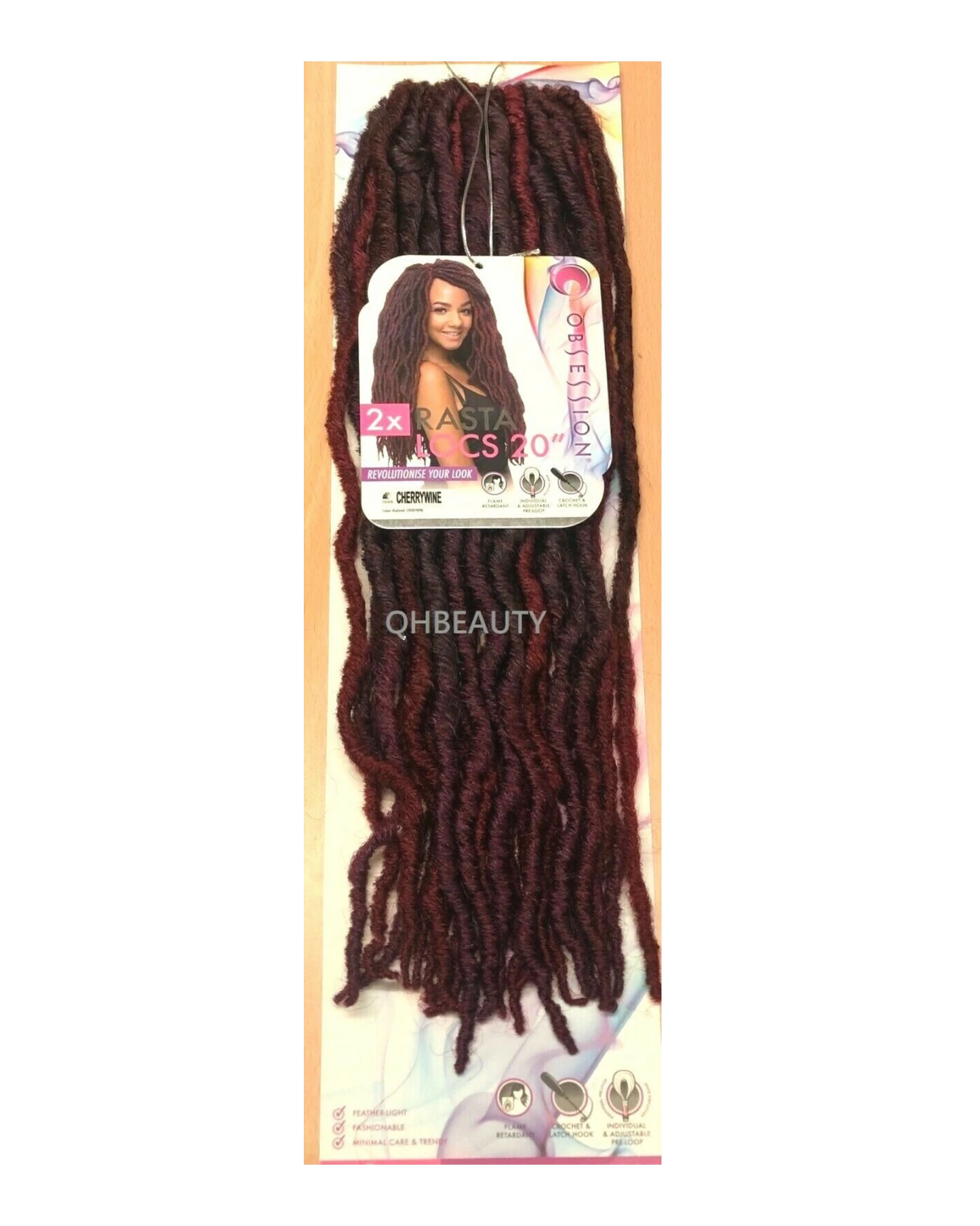 Obsession Synthetic Crochet Pre Looped Braid Hair Extension - RASTA LOCS 20 INCH