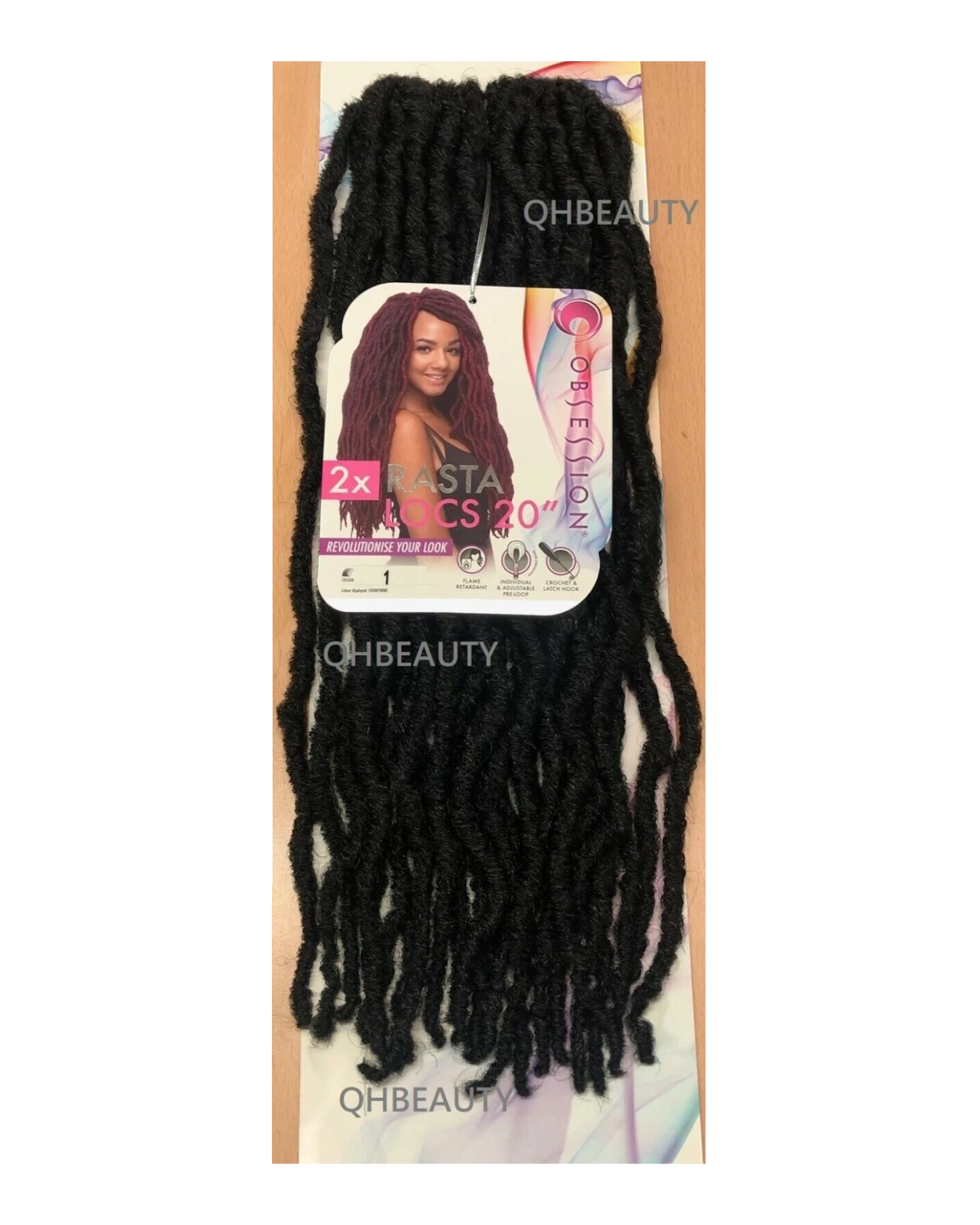 Obsession Synthetic Crochet Pre Looped Braid Hair Extension - RASTA LOCS 20 INCH
