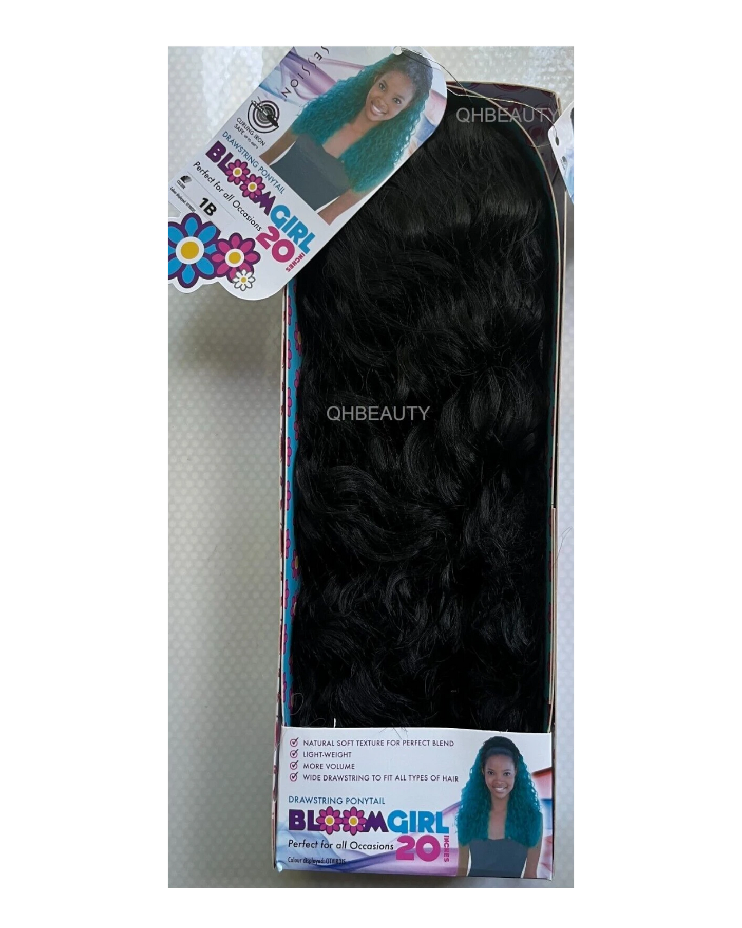 OBSESSION SYNTHETIC DRAWSTRING CURLY LONG HAIR PONYTAIL - BLOOM GIRL 20''  30''
