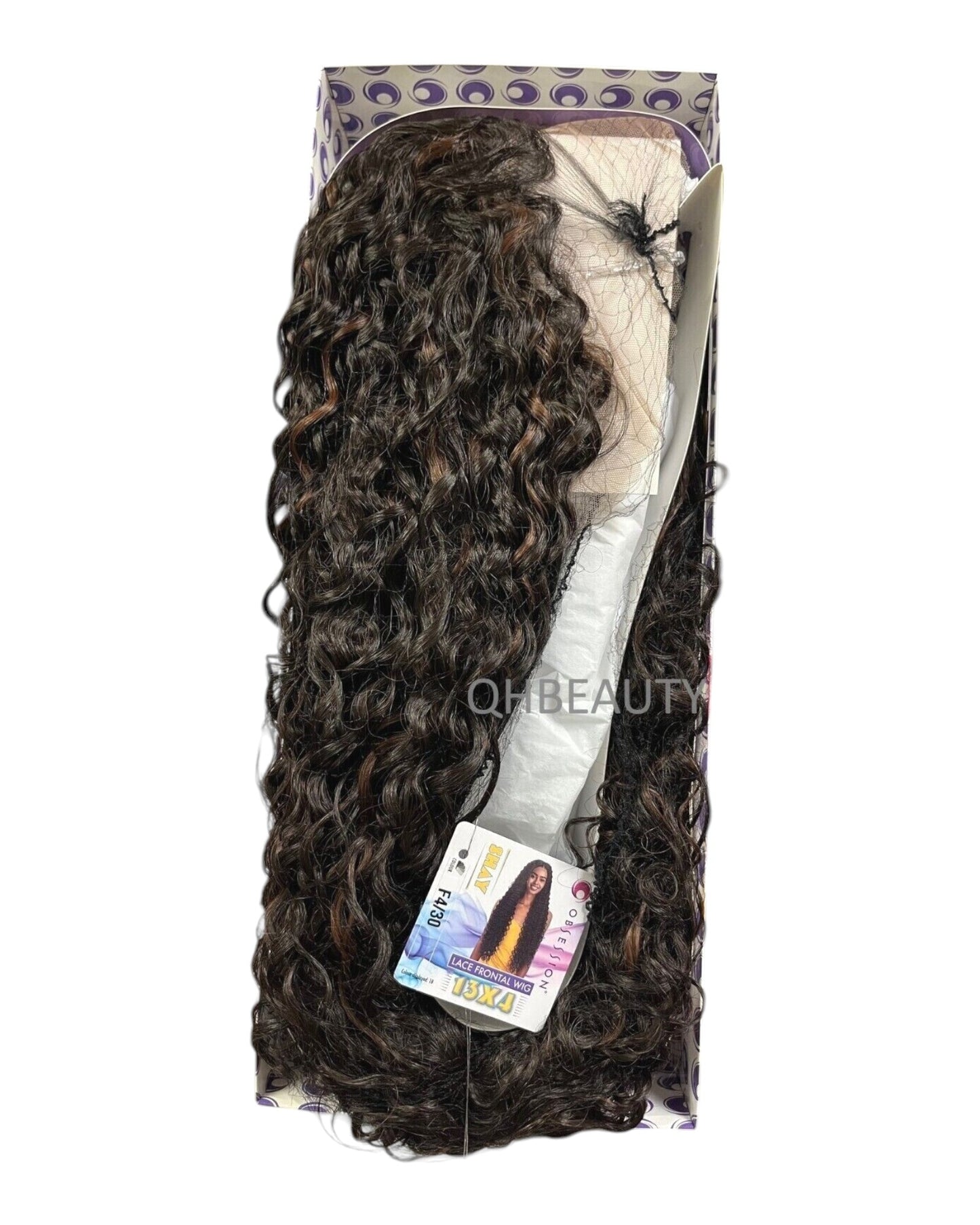 Obsession Synthetic Swiss HD 13x4 Lace Front Free Part Curly Hair Wig - SHAY