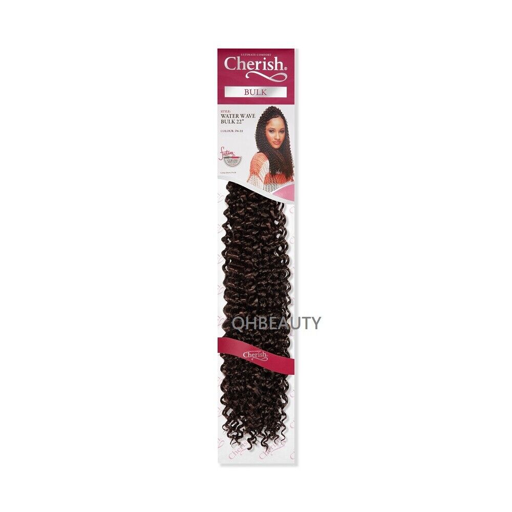 CHERISH SYNTHETIC BULK CROCHET BRAID TIGHT CURL HAIR EXTENSION - WATER WAVE 22"
