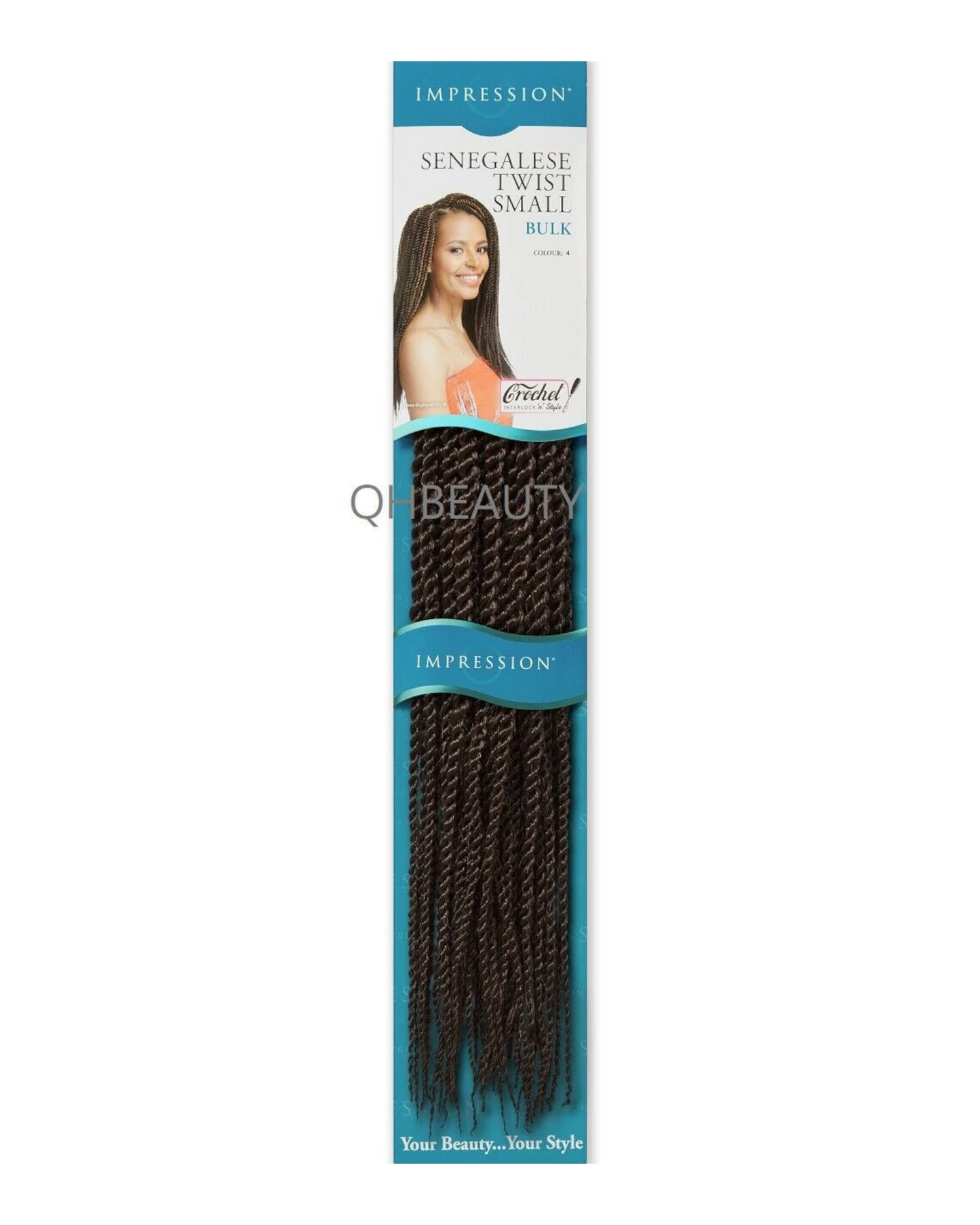 IMPRESSION SYNTHETIC HAIR EXTENSION BRAIDS - SENEGALESE TWIST SMALL BULK