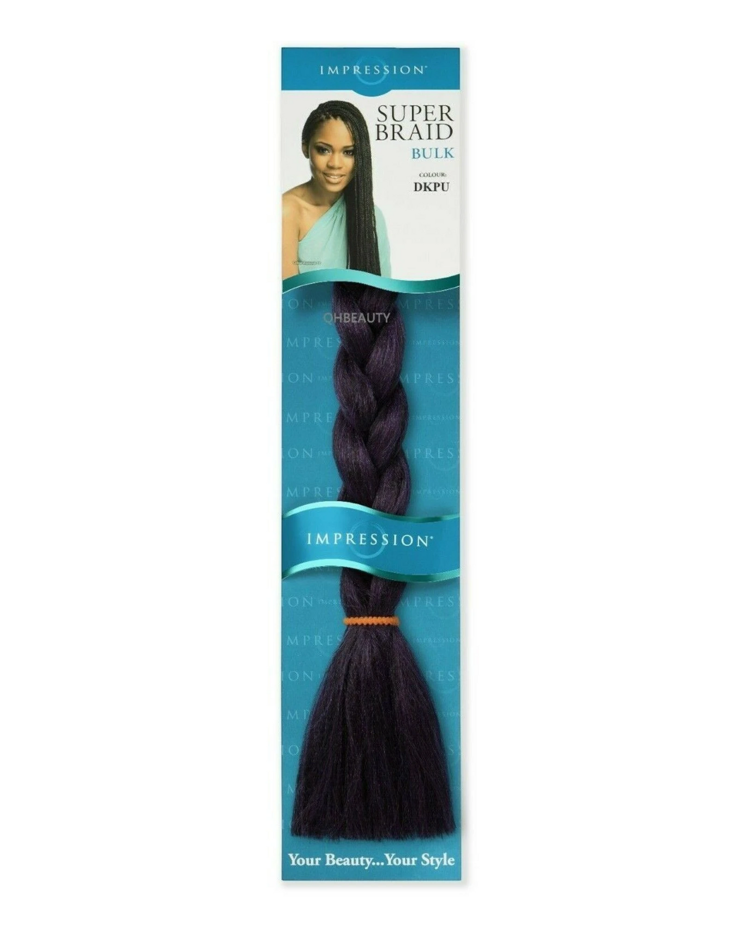 Impression Synthetic Natural Long Ultra Crochet Hair Extensions Super Braid 86"