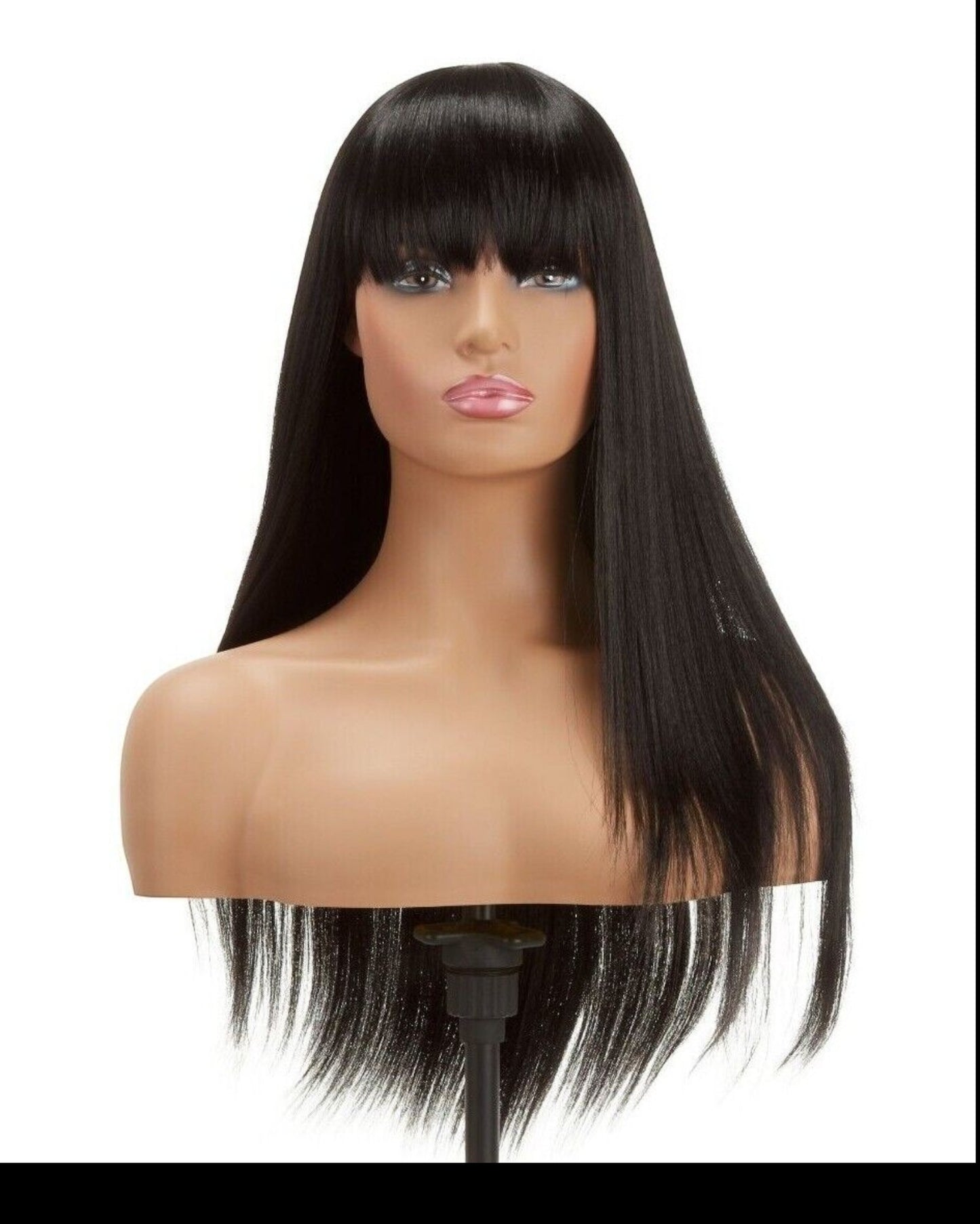 Impression Synthetic Hand Made Long Straight Bangs Hair Wig  Alexandra