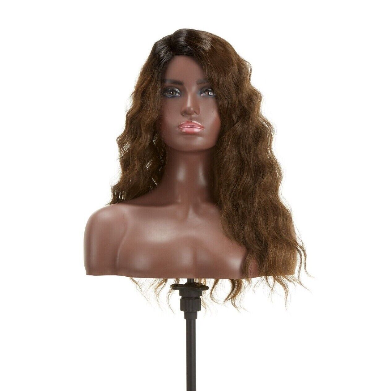 Impression Synthetic Invisible L Part Lace Curly Hair Wig - Alicia