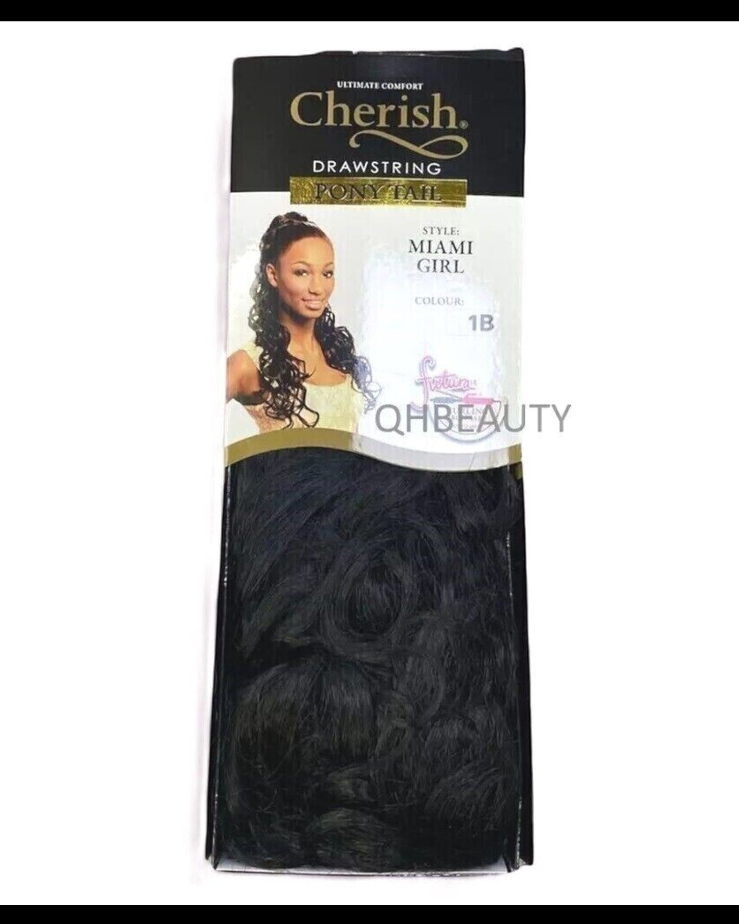 Cherish Synthetic Long Curly Drawstring Natural Hair Ponytail - Miami Girl