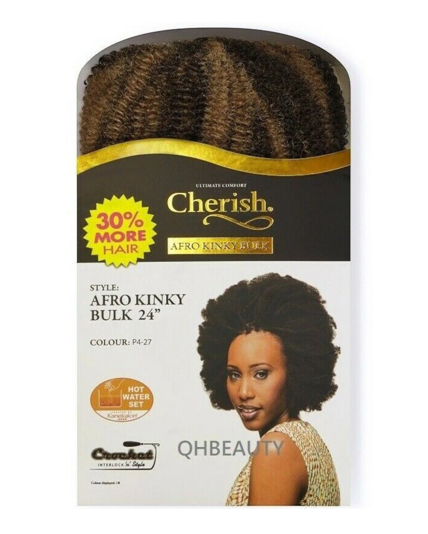 CHERISH SYNTHETIC BULK BRAIDING CROCHET NEW HAIR EXTENSIONS - AFRO KINKY 24 INCH