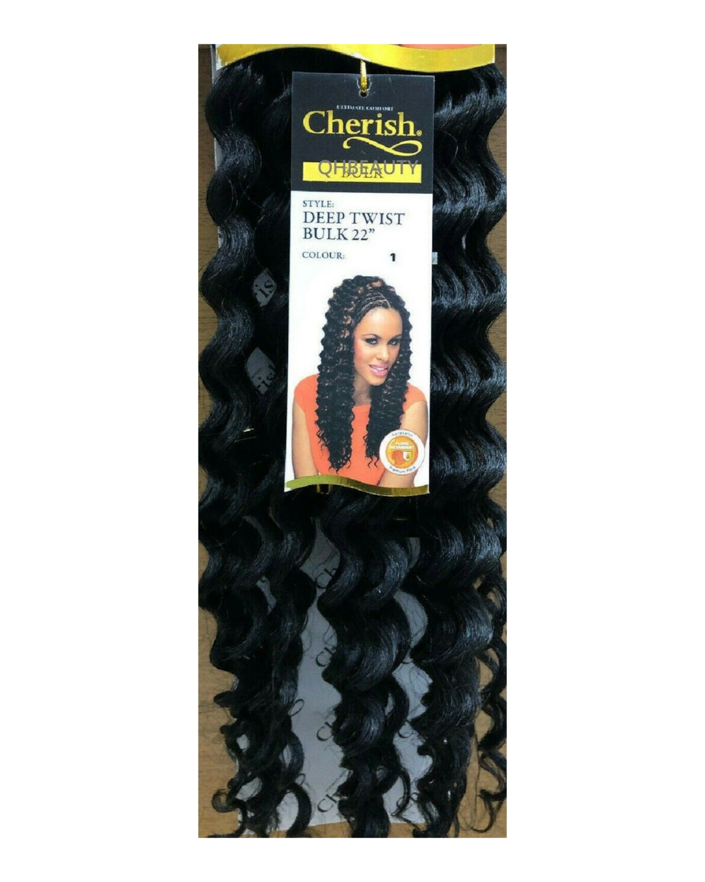 CHERISH SYNTHETIC BULK CROCHET CURLY HAIR EXTENSION BRAIDS - DEEP TWIST 22 INCH
