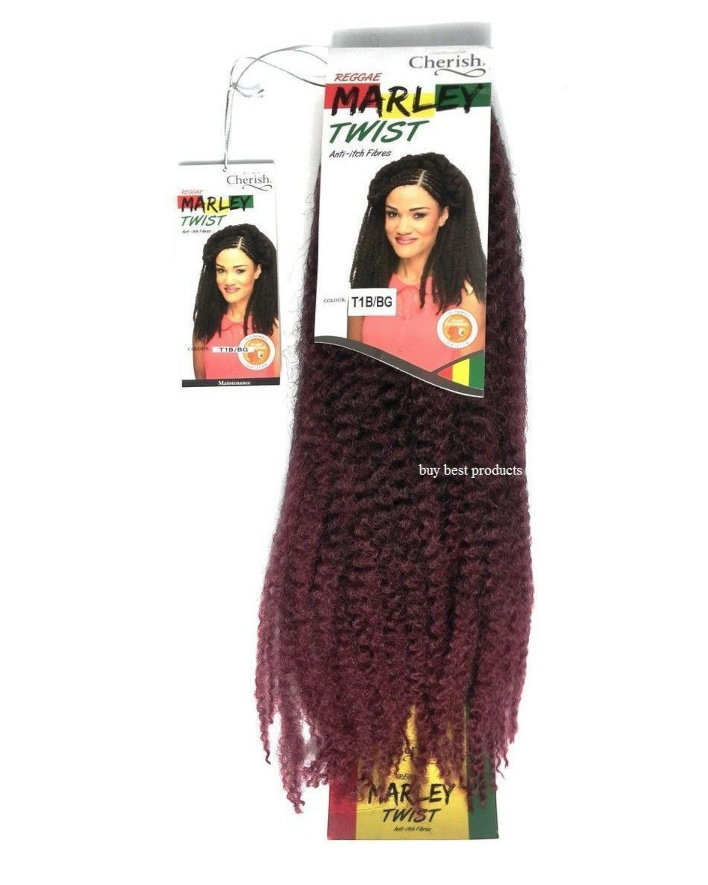 Cherish Synthetic Afro Kinky Cuban Anti itch Hair Extension  Marley Twist Braid