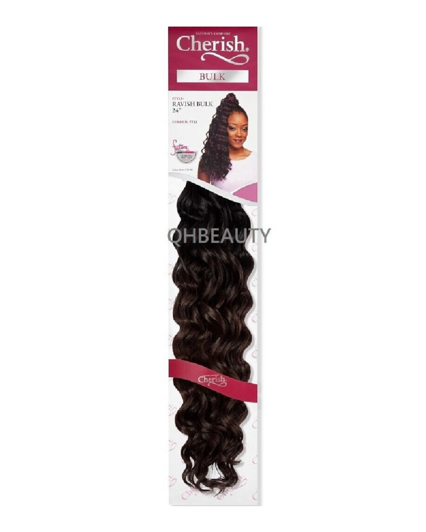 CHERISH SYNTHETIC CROCHET LONG CURLY HAIR EXTENSION BRAIDS - RAVISH 24 inch